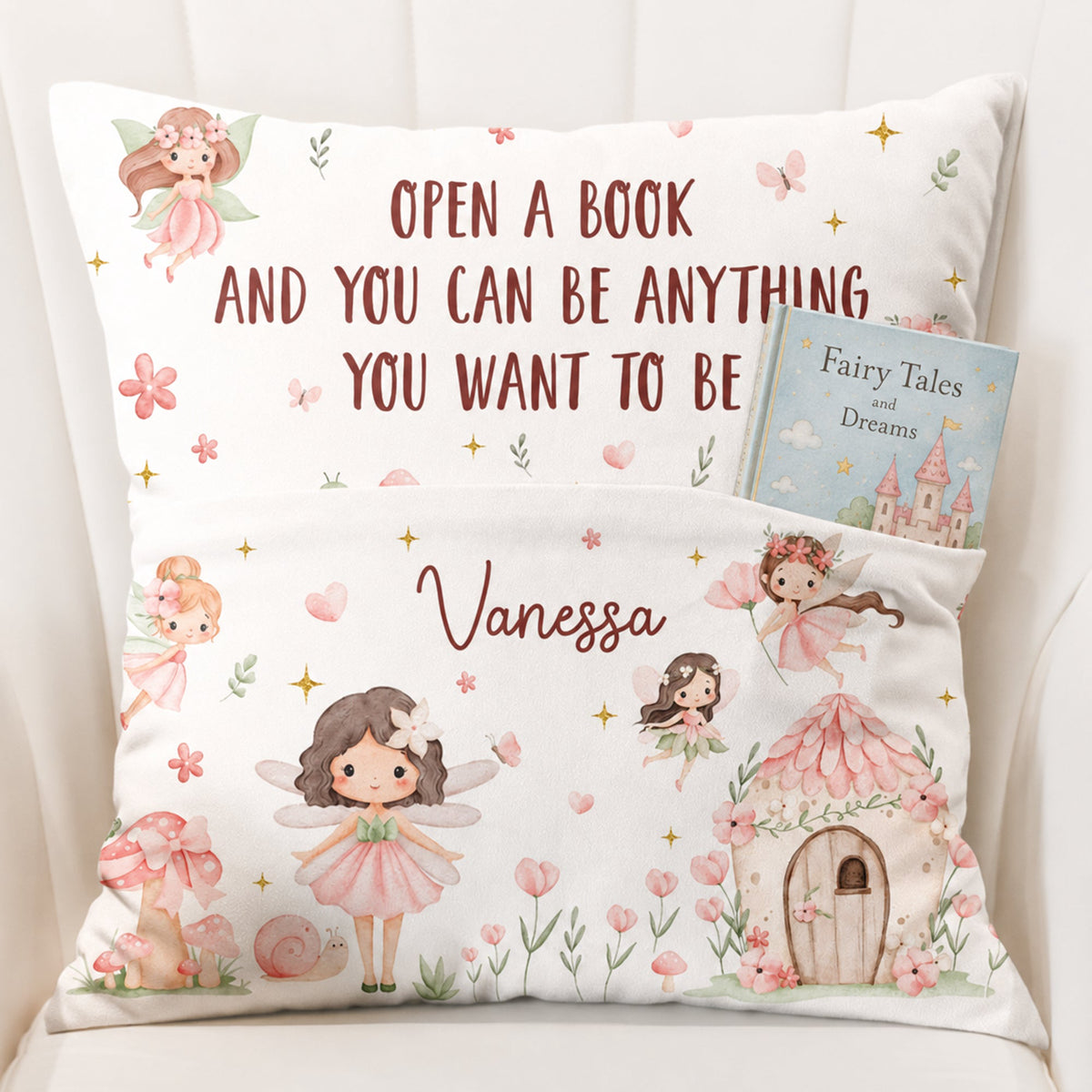 Open A Book And You Can Be Anything - Personalized Pillow