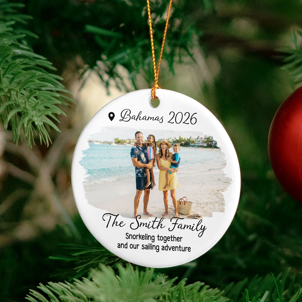Our Adventure Best Memory - Personalized Ornament