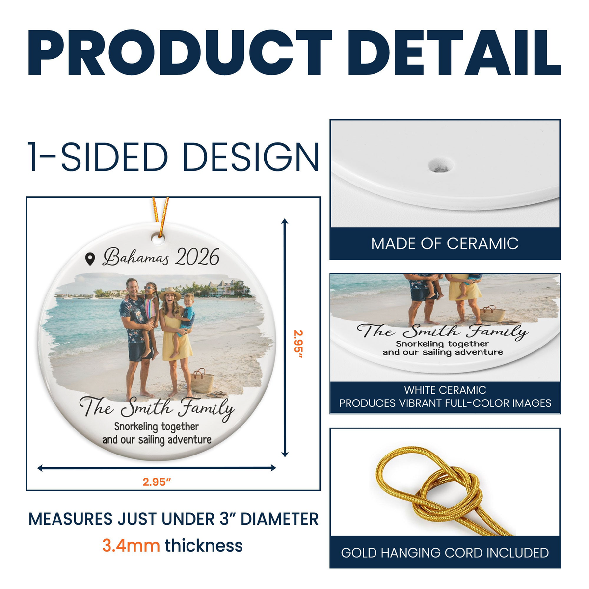 Our Adventure Best Memory - Personalized Ornament