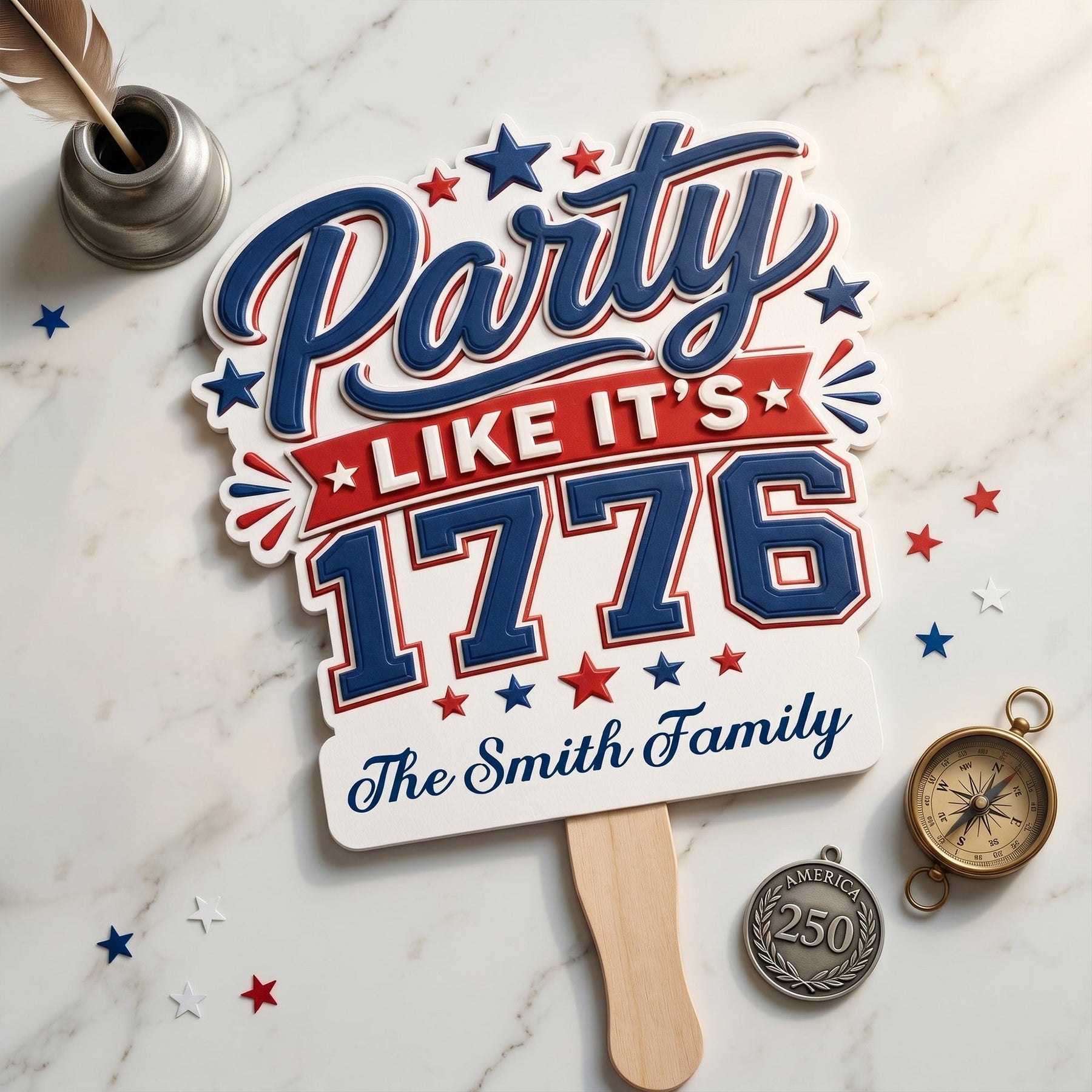 Party Like It's 1776 - Personalized Fan