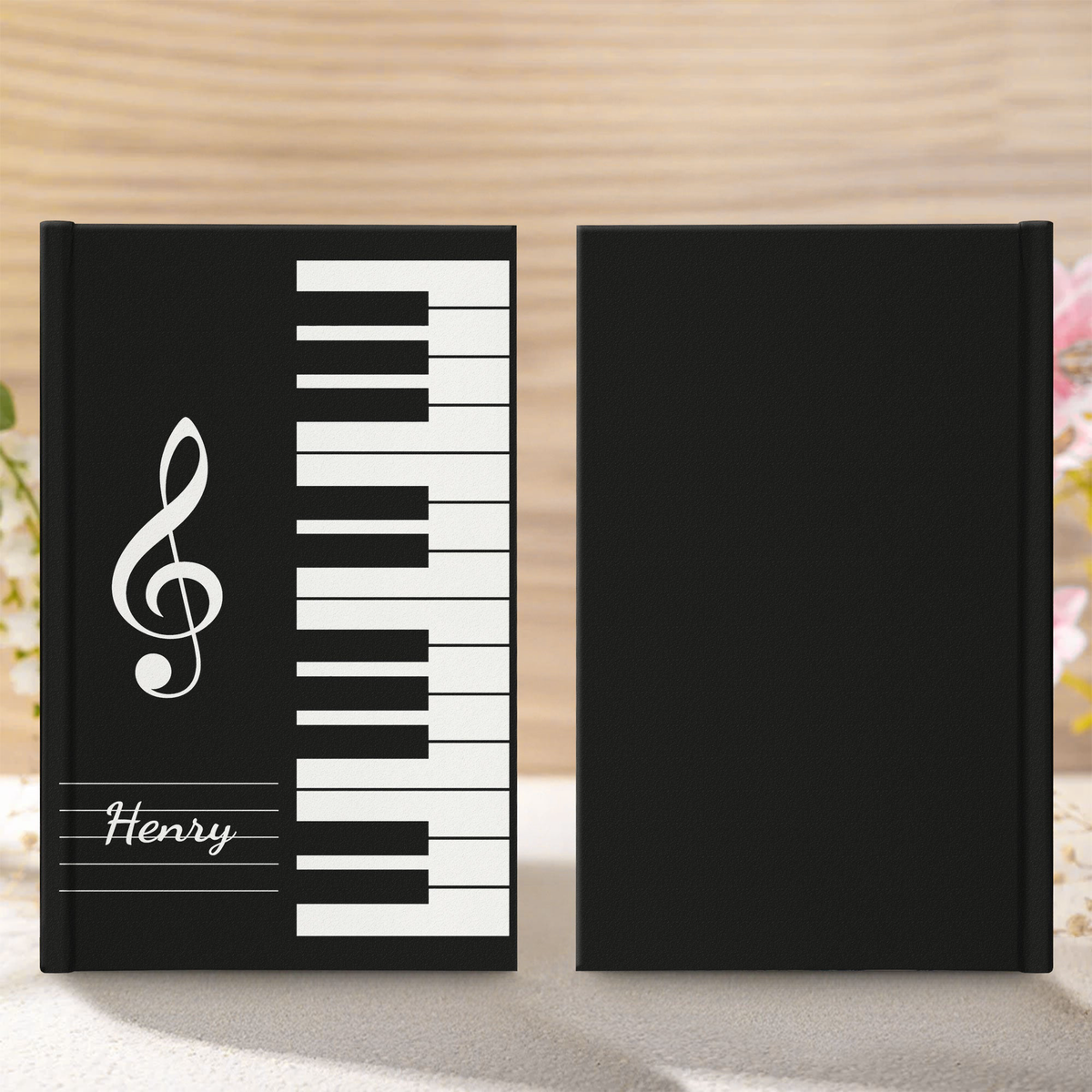 Piano, Keyboard Music Custom Name, Gift For Musician, Pianist, Composers - Personalized Journal