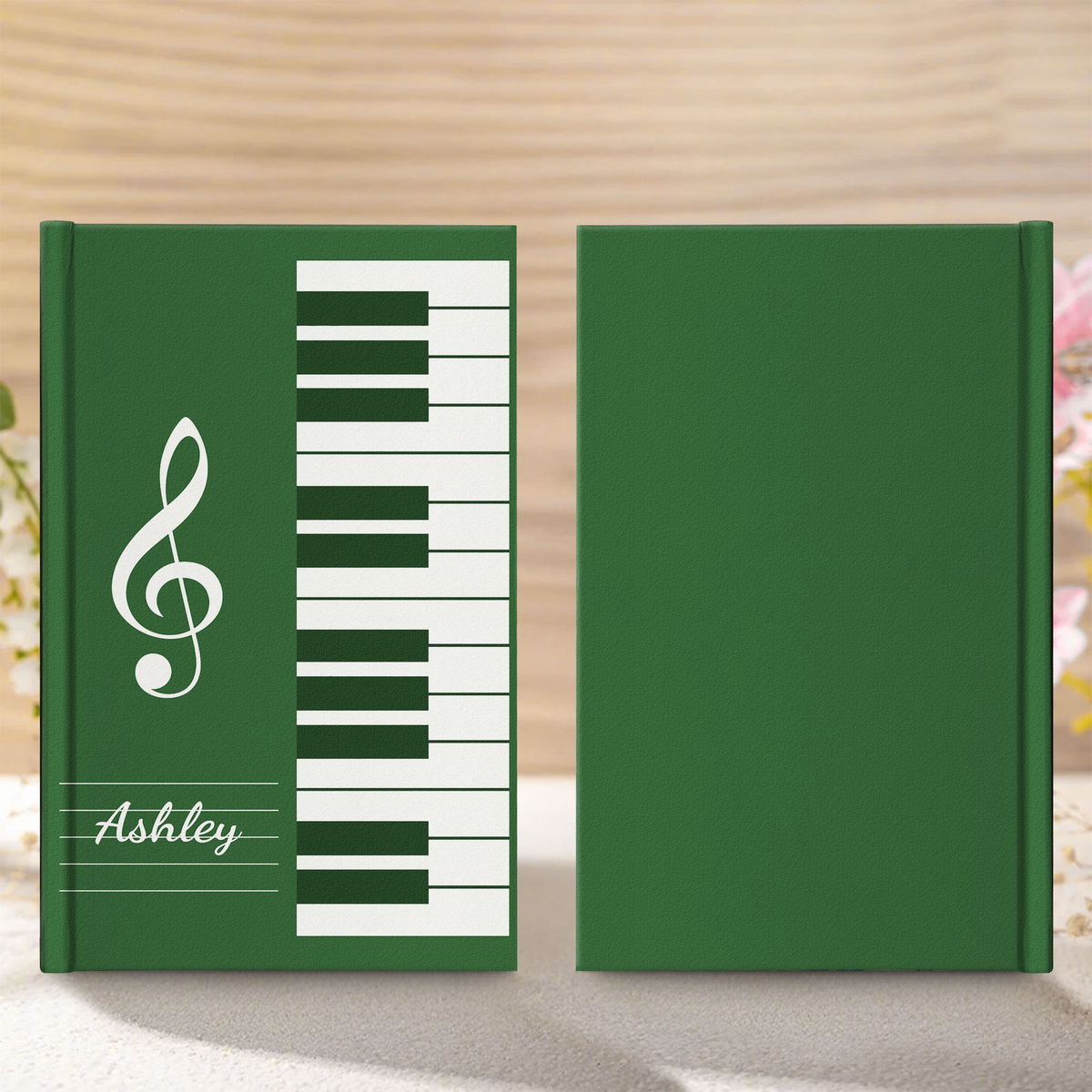 Piano, Keyboard Music Custom Name, Gift For Musician, Pianist, Composers - Personalized Journal