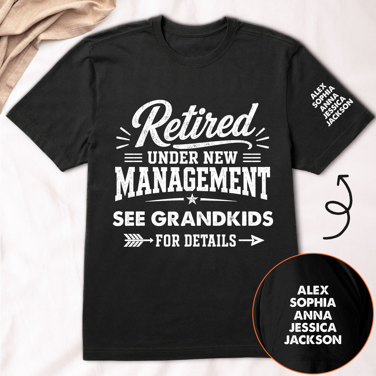 Retired Under New Management - Personalized Shirt