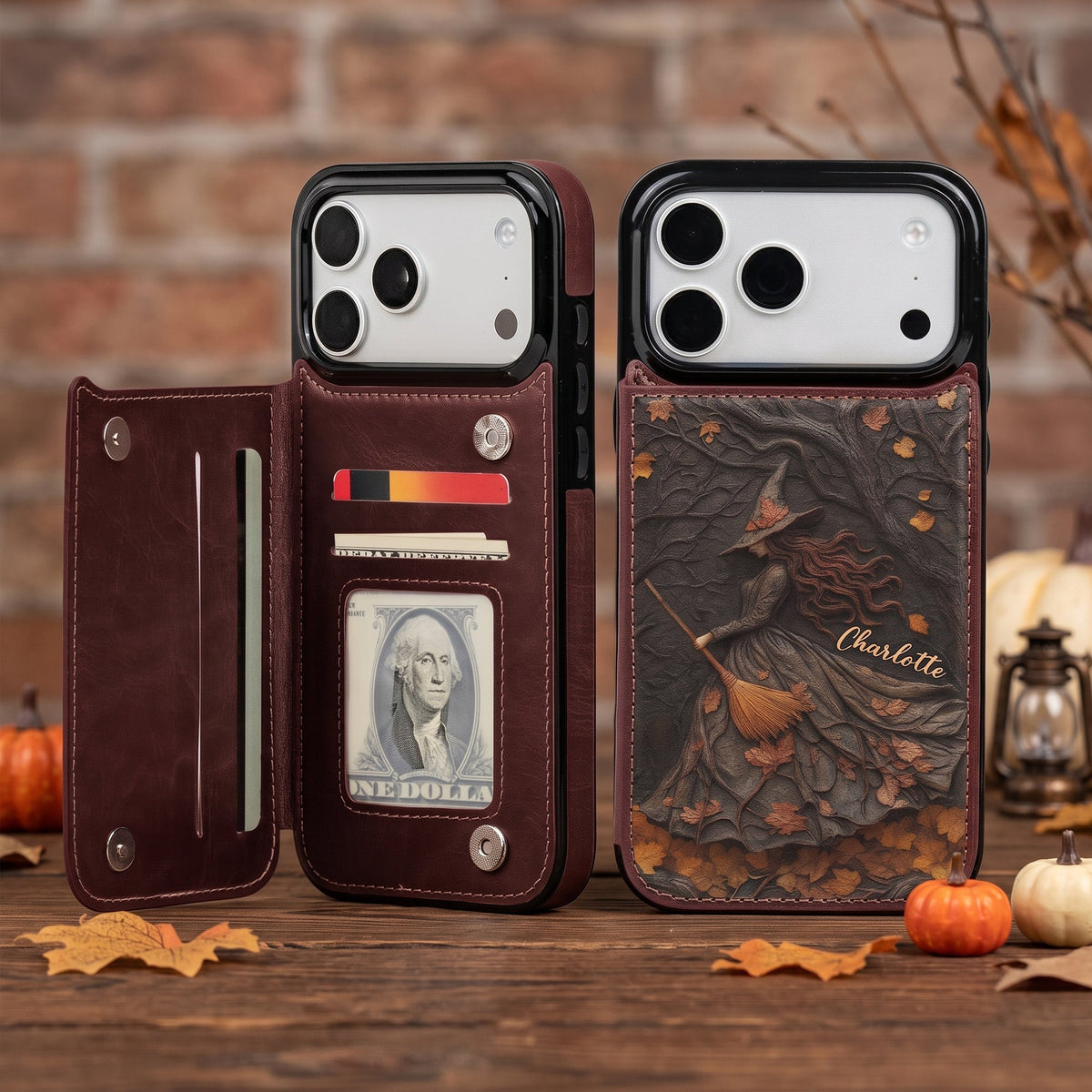 Spooky Witch Art Print - Personalized Phone Case