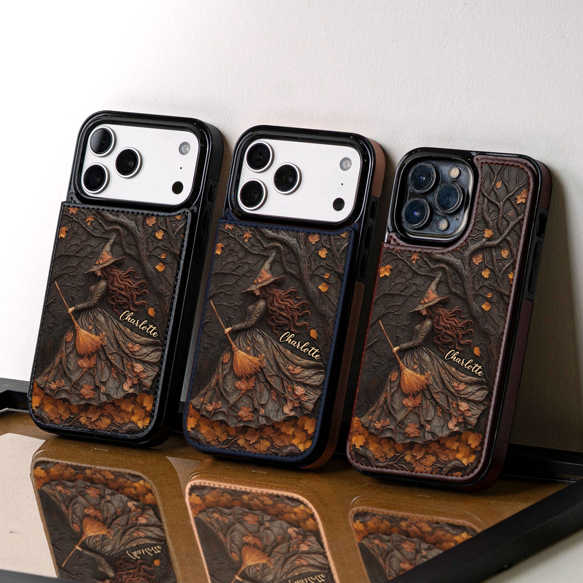 Spooky Witch Art Print - Personalized Phone Case