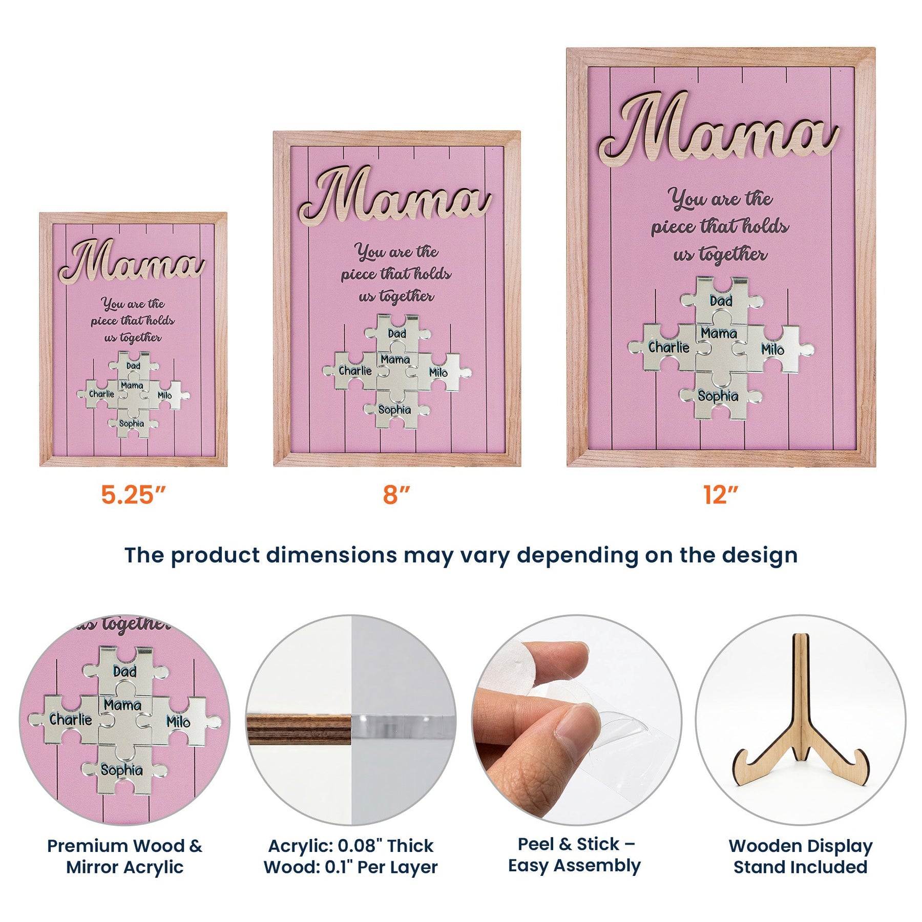 The-Piece-That-Holds-Us-Together-Mothers-Day-Gift-New-Version-Personalized-Wooden-Plaque-6