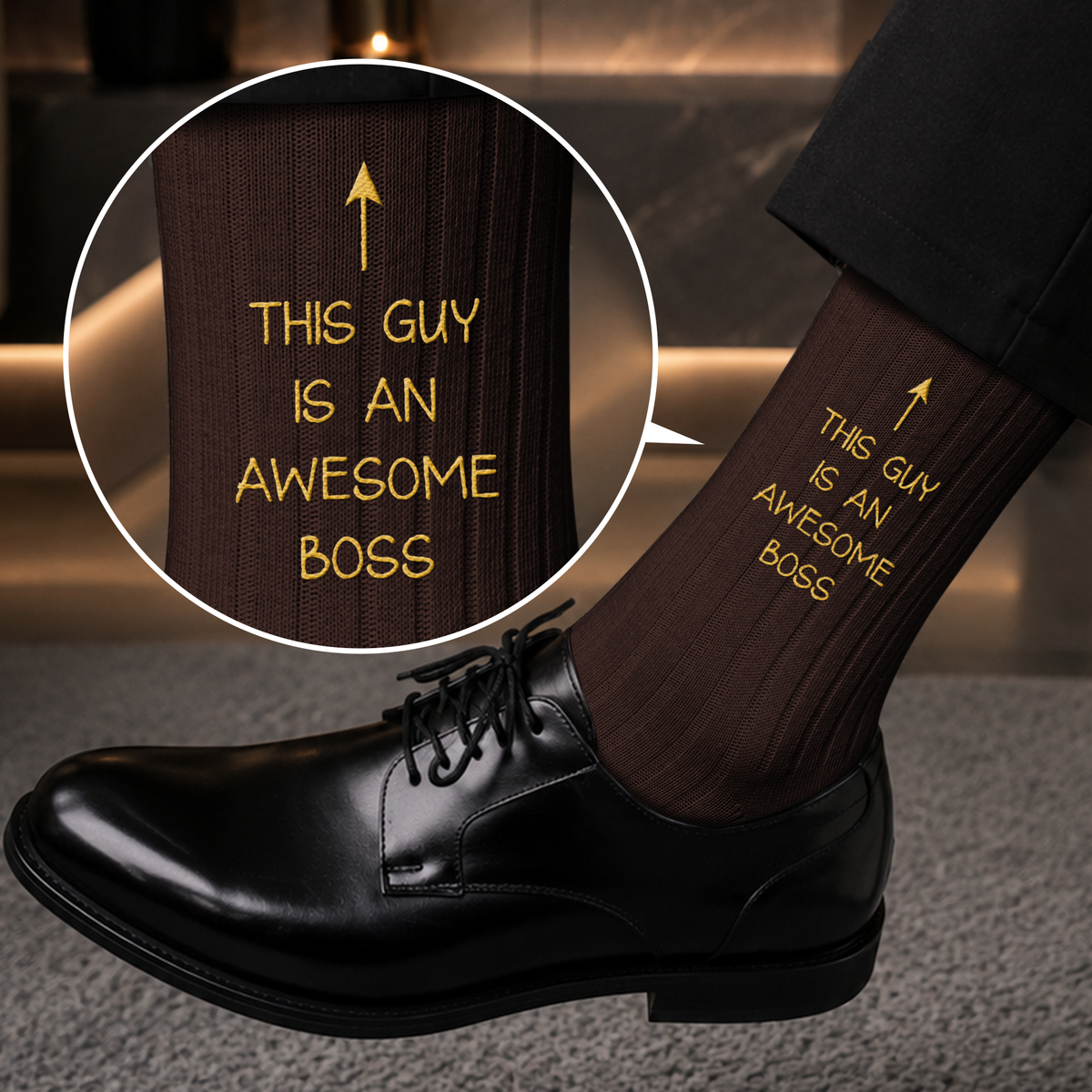 This Guy Is An Awesome Gifts For Boss, Coworkers, Friends Gifts For Men - Personalized Socks