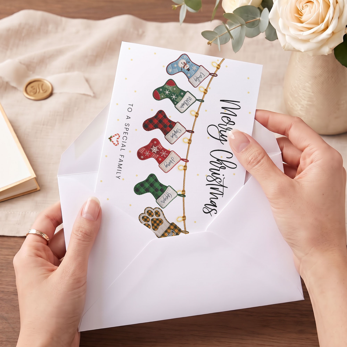 To A Special Family - Personalized Cards