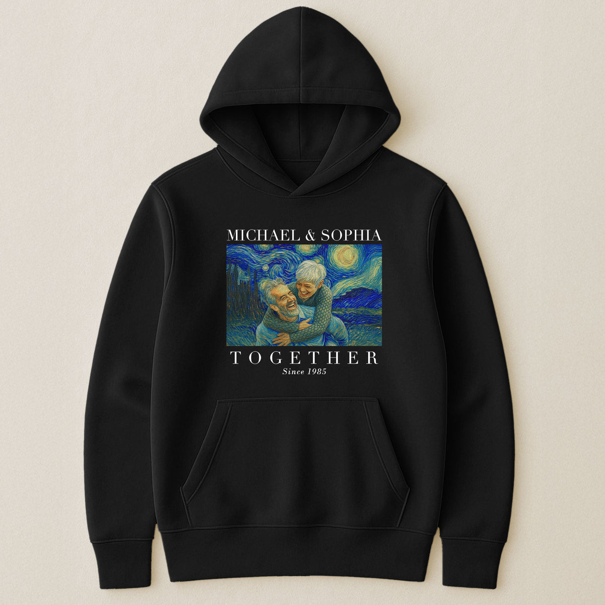 Together Since Couple Shirts Van Gogh Art - Personalized Photo Couple Matching Shirts
