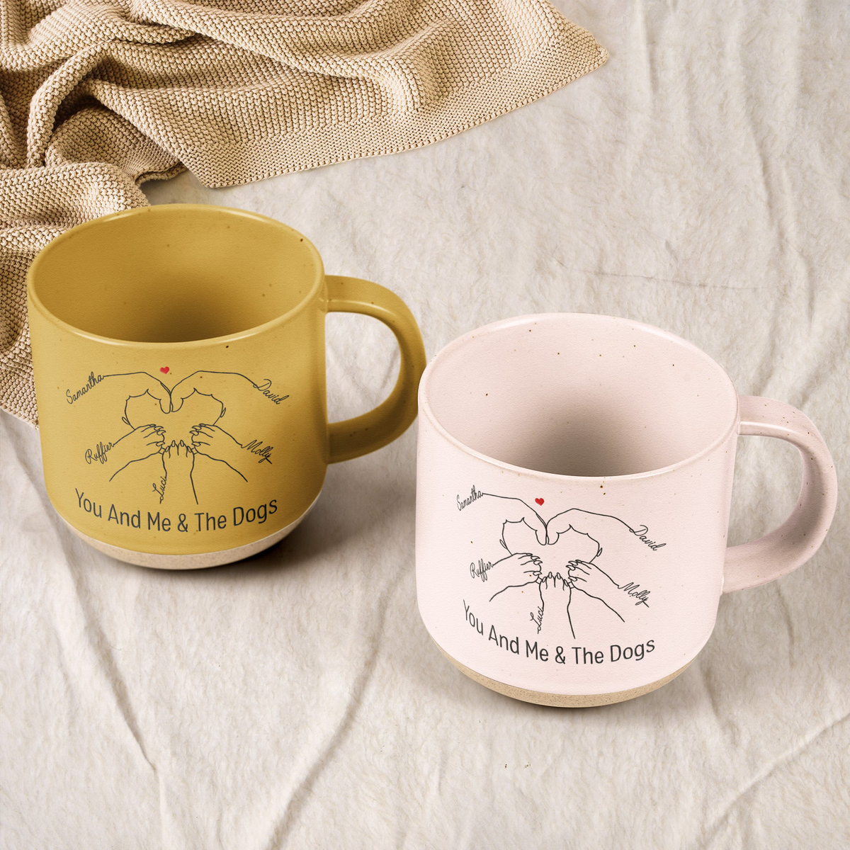 You And Me & The Dogs, Cats, Fur-Babies - Personalized Mug