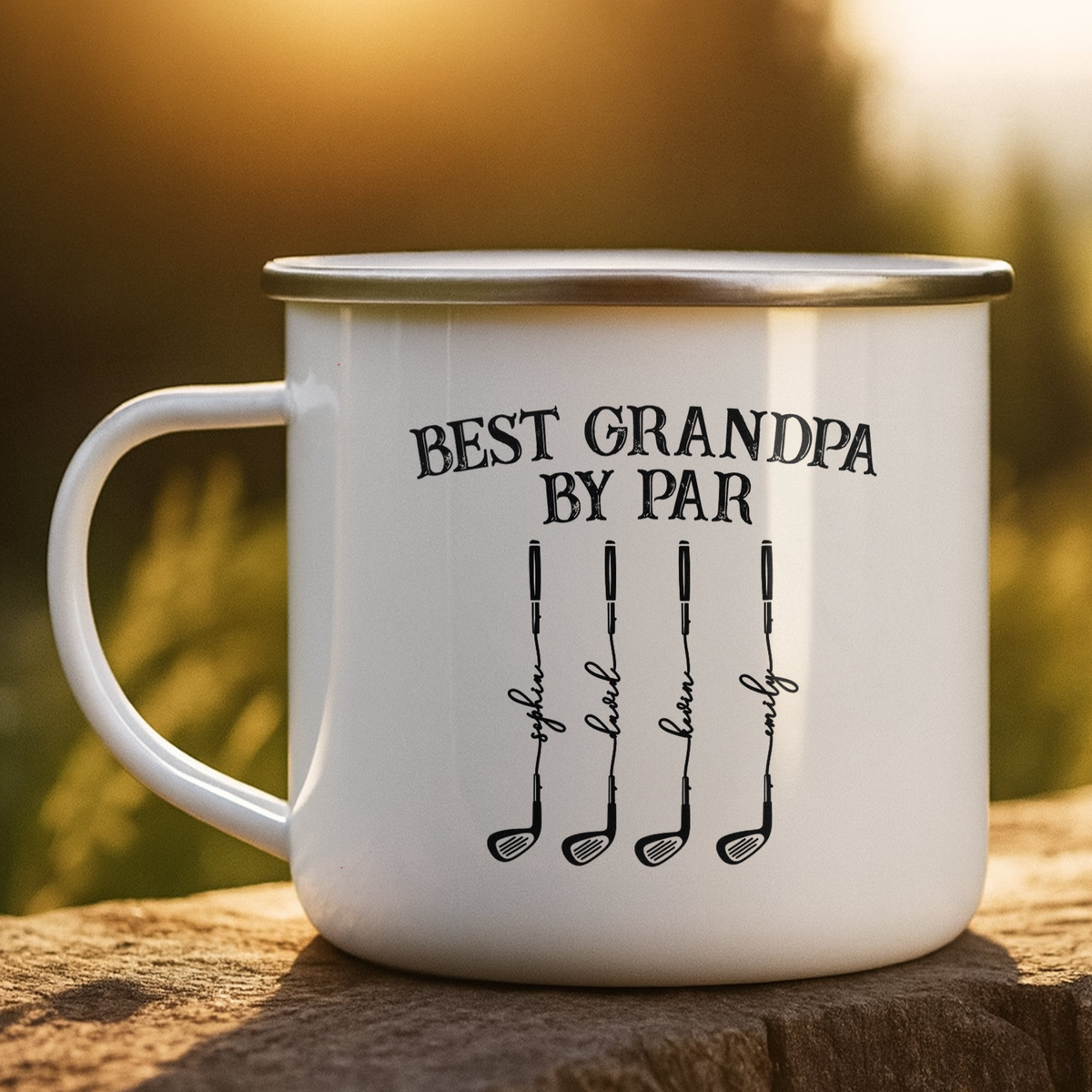 Best Grandpa By Par - Personalized Mugs