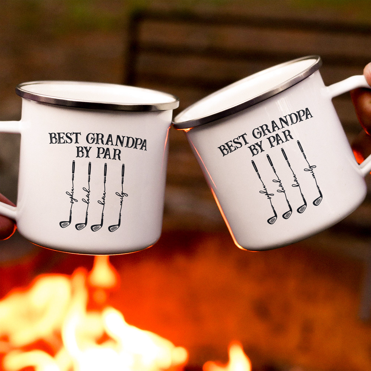 Best Grandpa By Par - Personalized Mugs