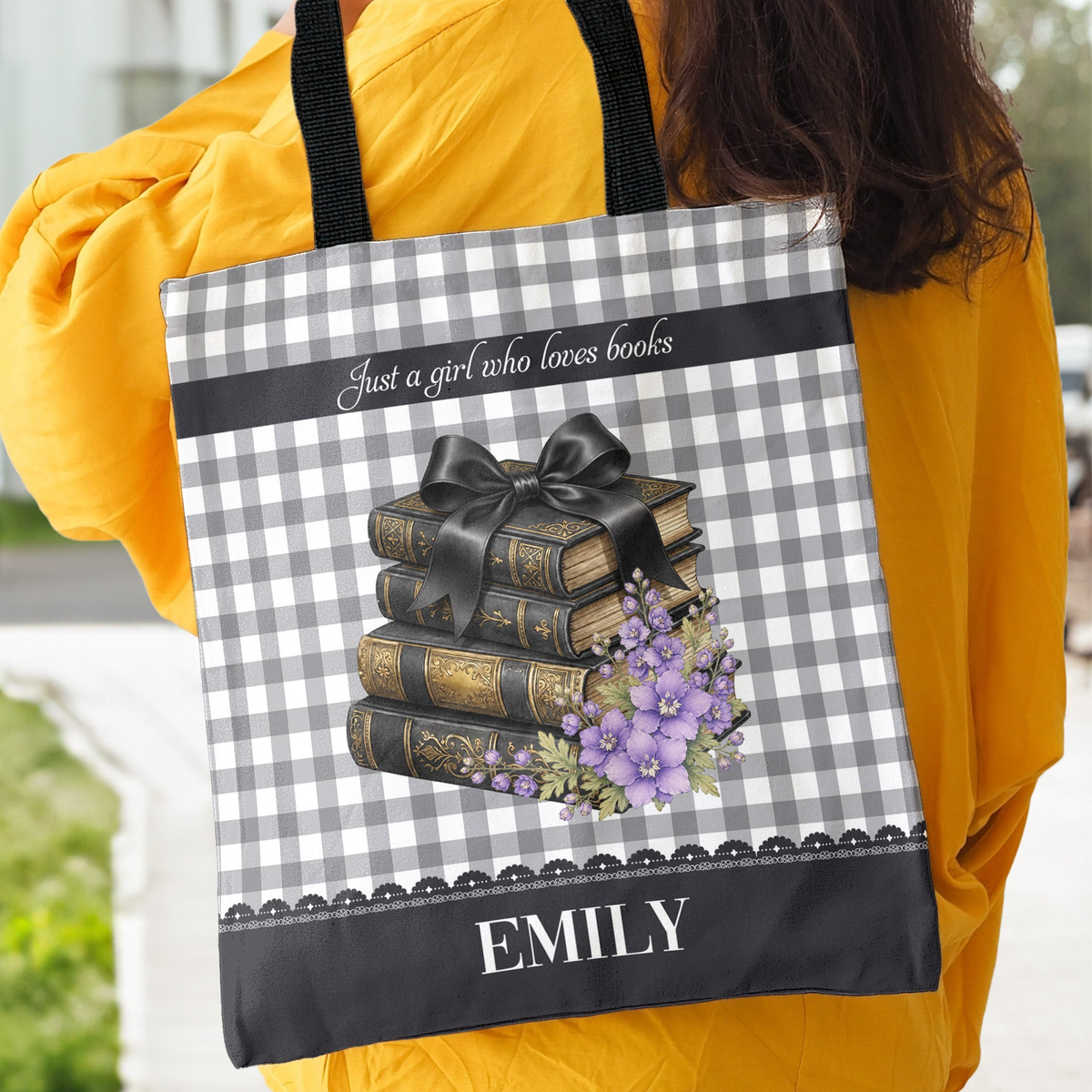 Bookaholic Gift For Book Lovers, Bookworm - Personalized Tote Bag