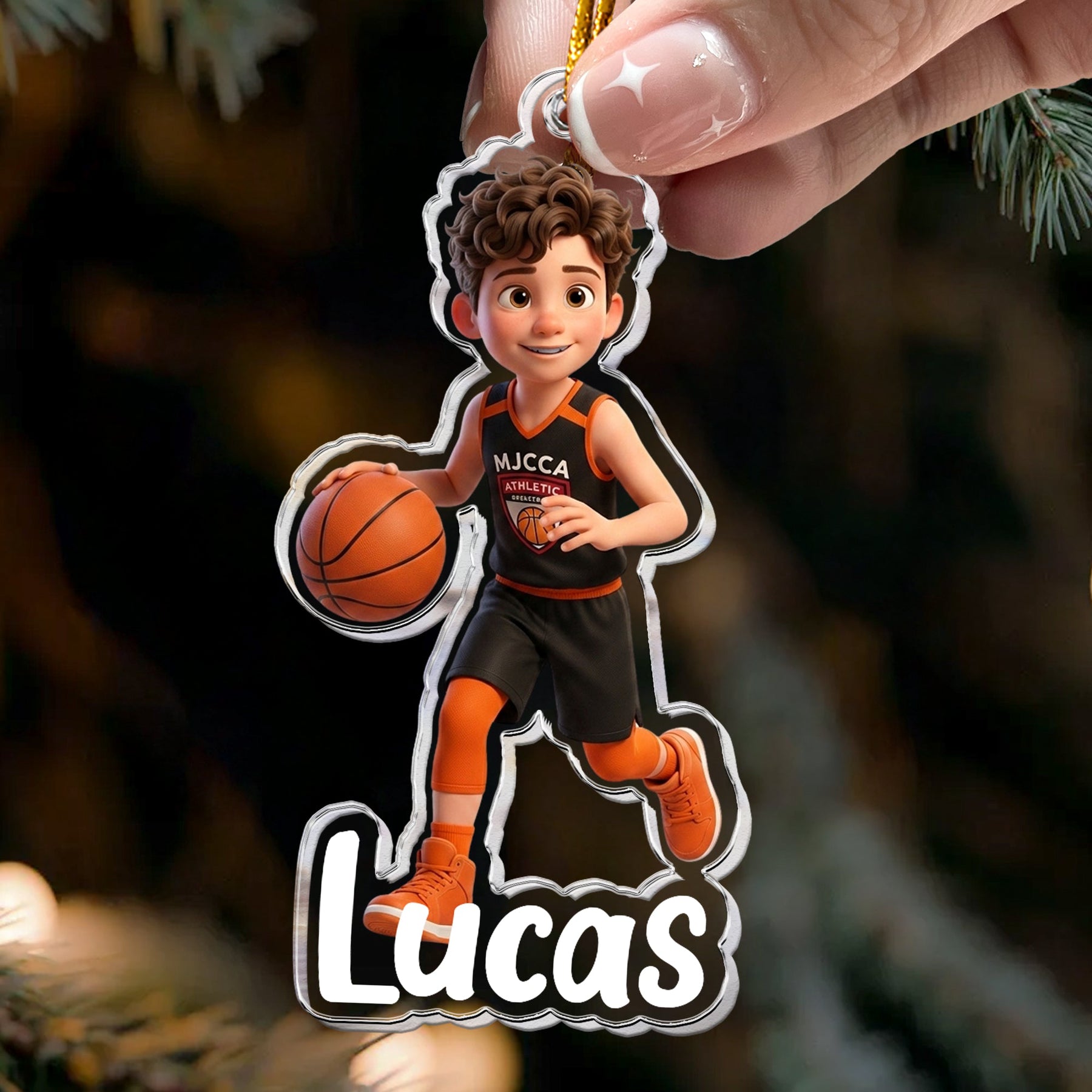 Cartoon Your Photo - Christmas Gifts For Kid, Grandkids - Personalized Ornament