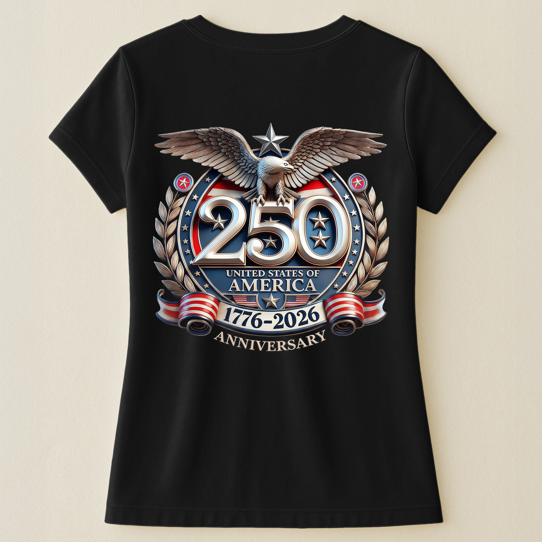 United States 250th Anniversary Silver Eagle - Back Printed Shirt