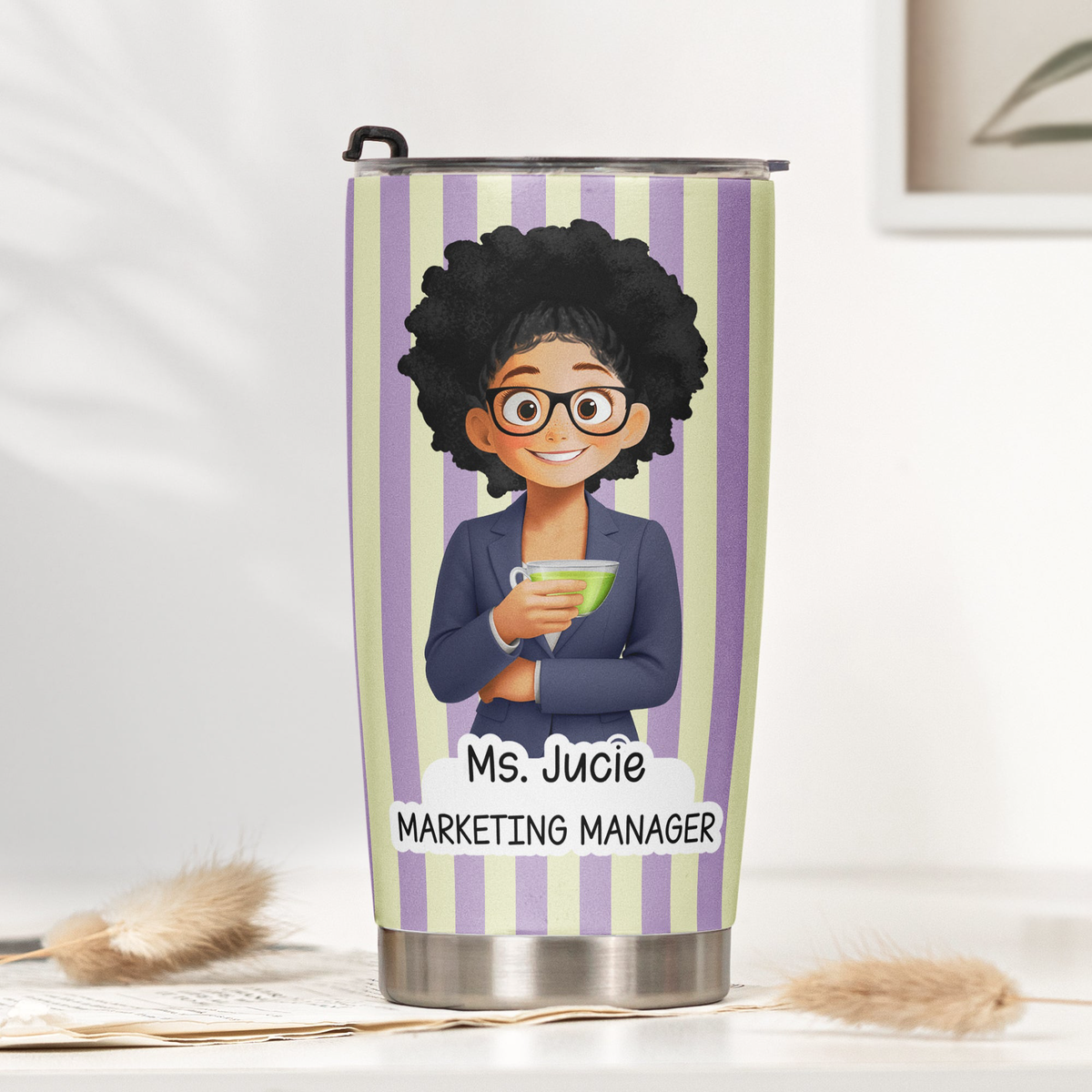 Custom Character For Coworker, Boss, Teacher, Nurse With Name - Personalized Tumbler