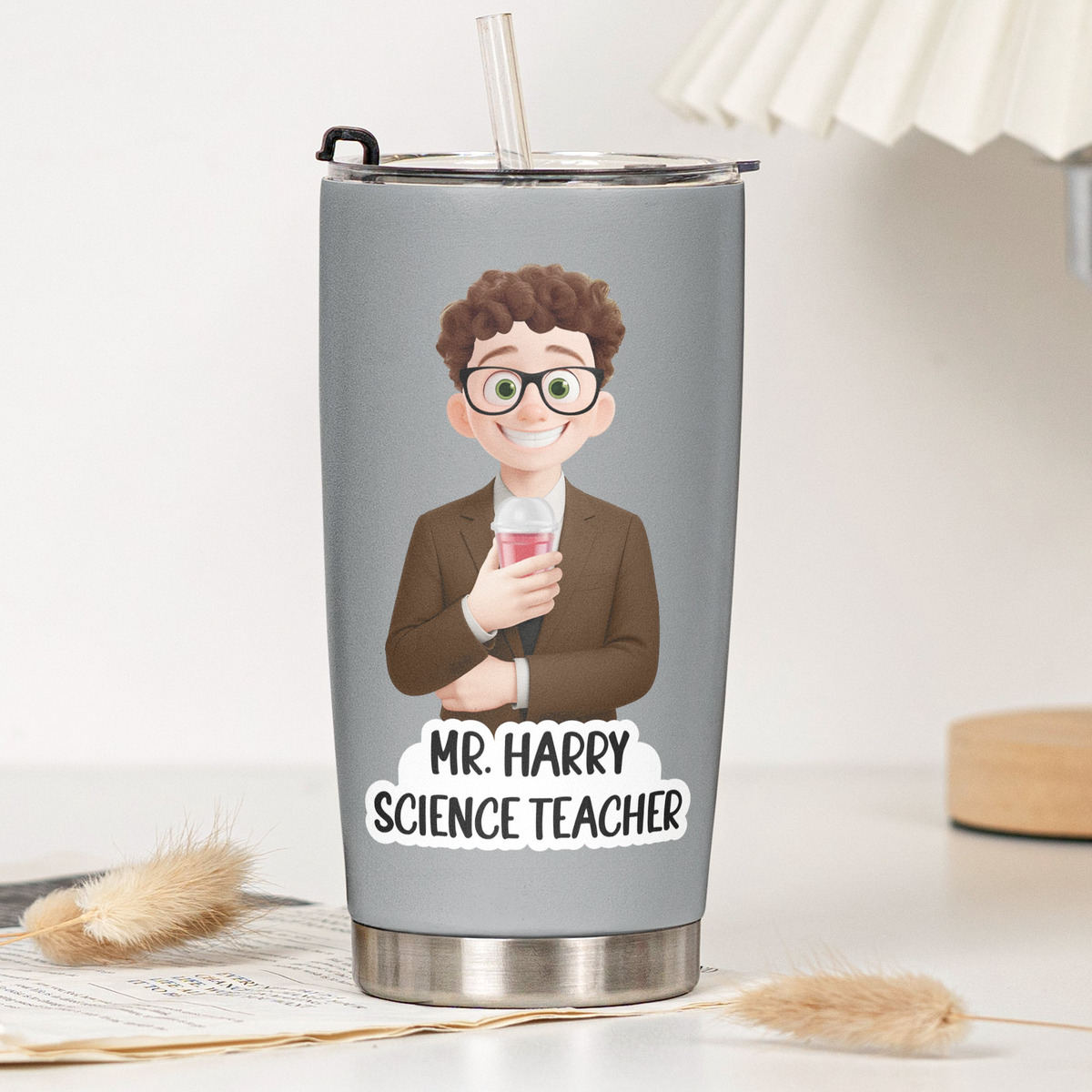 Custom Character For Coworker, Boss, Teacher, Nurse With Name - Personalized Tumbler
