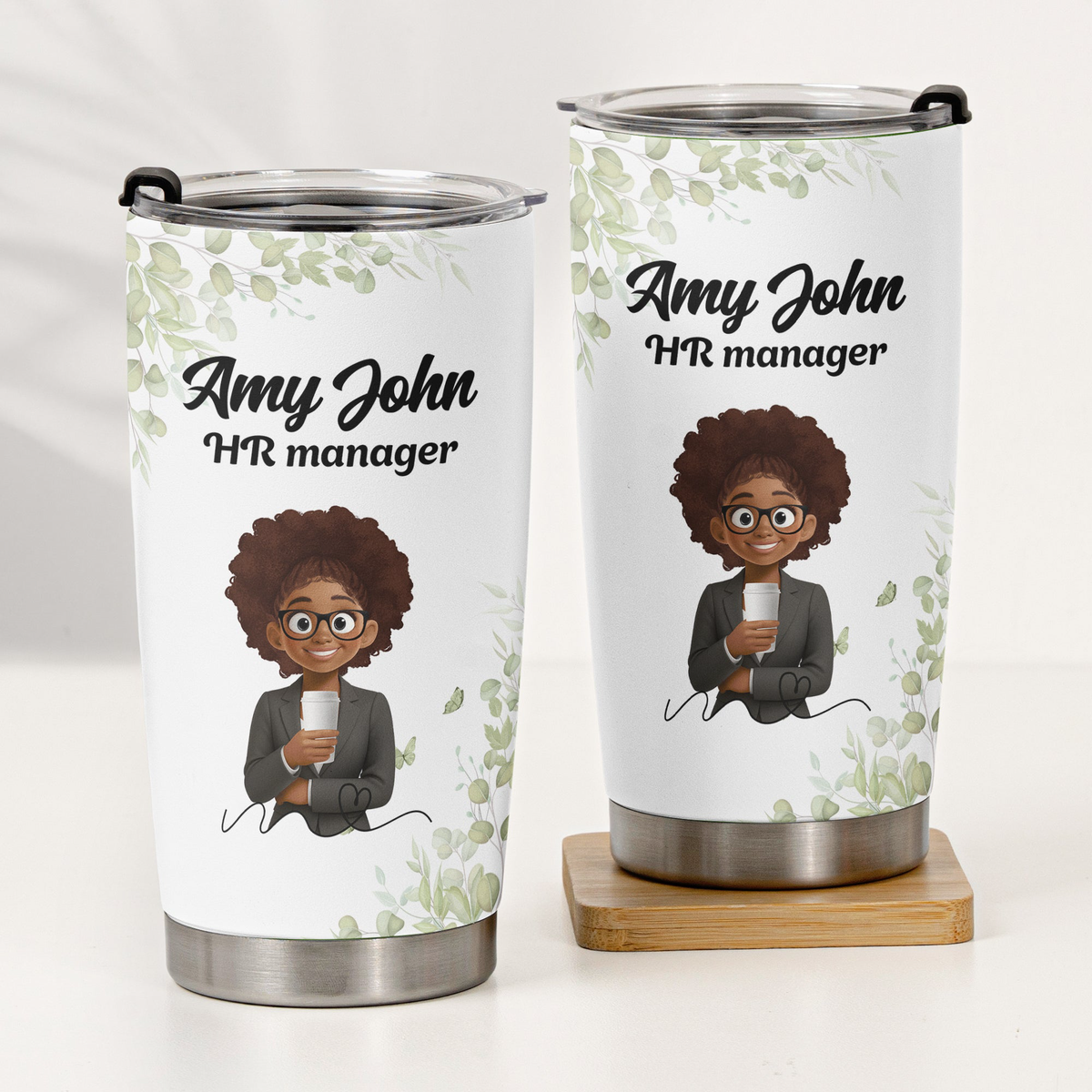 Custom Character For Coworker, Boss, Teacher With Name - Personalized Tumbler