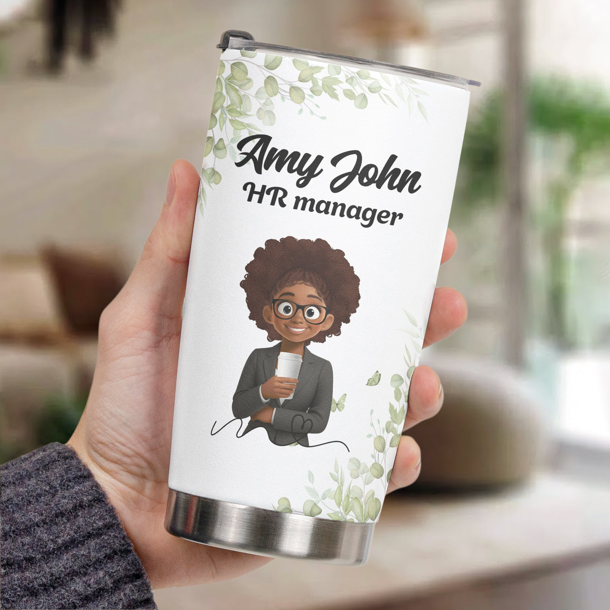 Custom Character For Coworker, Boss, Teacher With Name - Personalized Tumbler