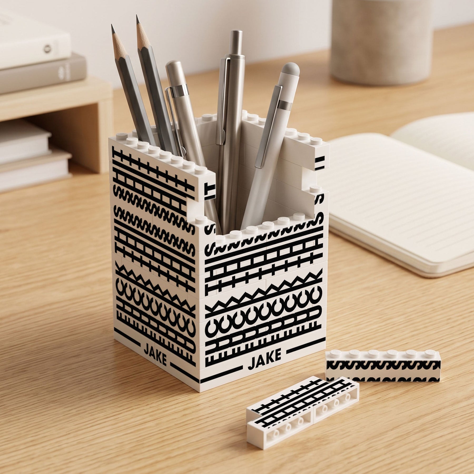 Custom Hidden Funny Swearword Troll Gifts For Coworker, Boss, Friends, Dad - Personalized Pen Holder