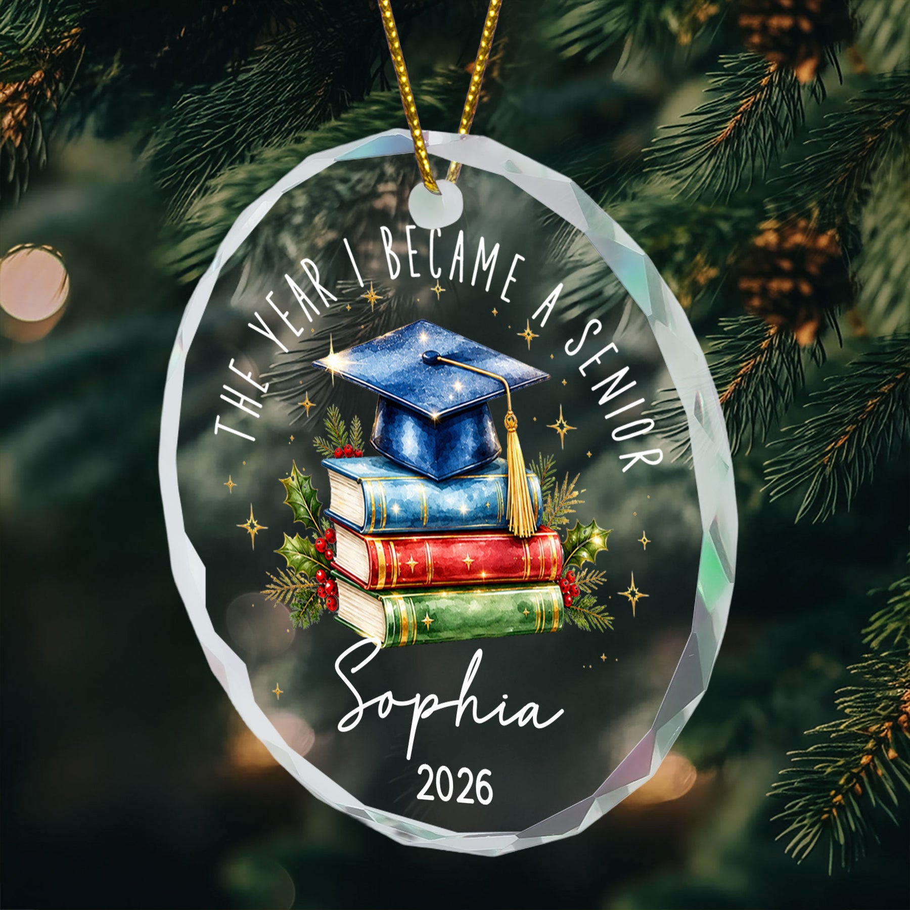 Custom Milestone Keepsake Graduation Year - Personalized Ornament