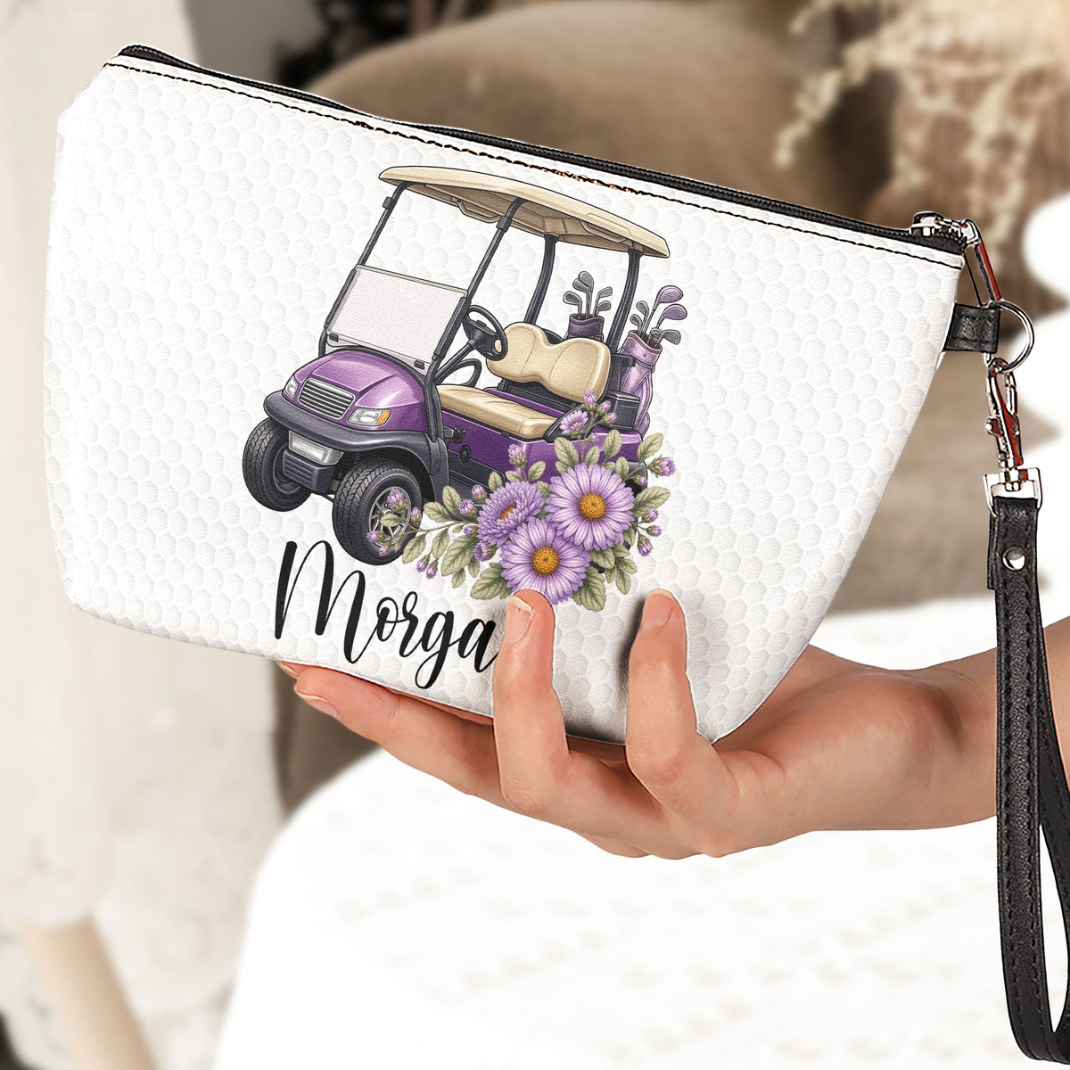 Custom Name, Girls Golf, Golf Pouch, Gift For Golf Lover, Golf Player - Personalized Bag