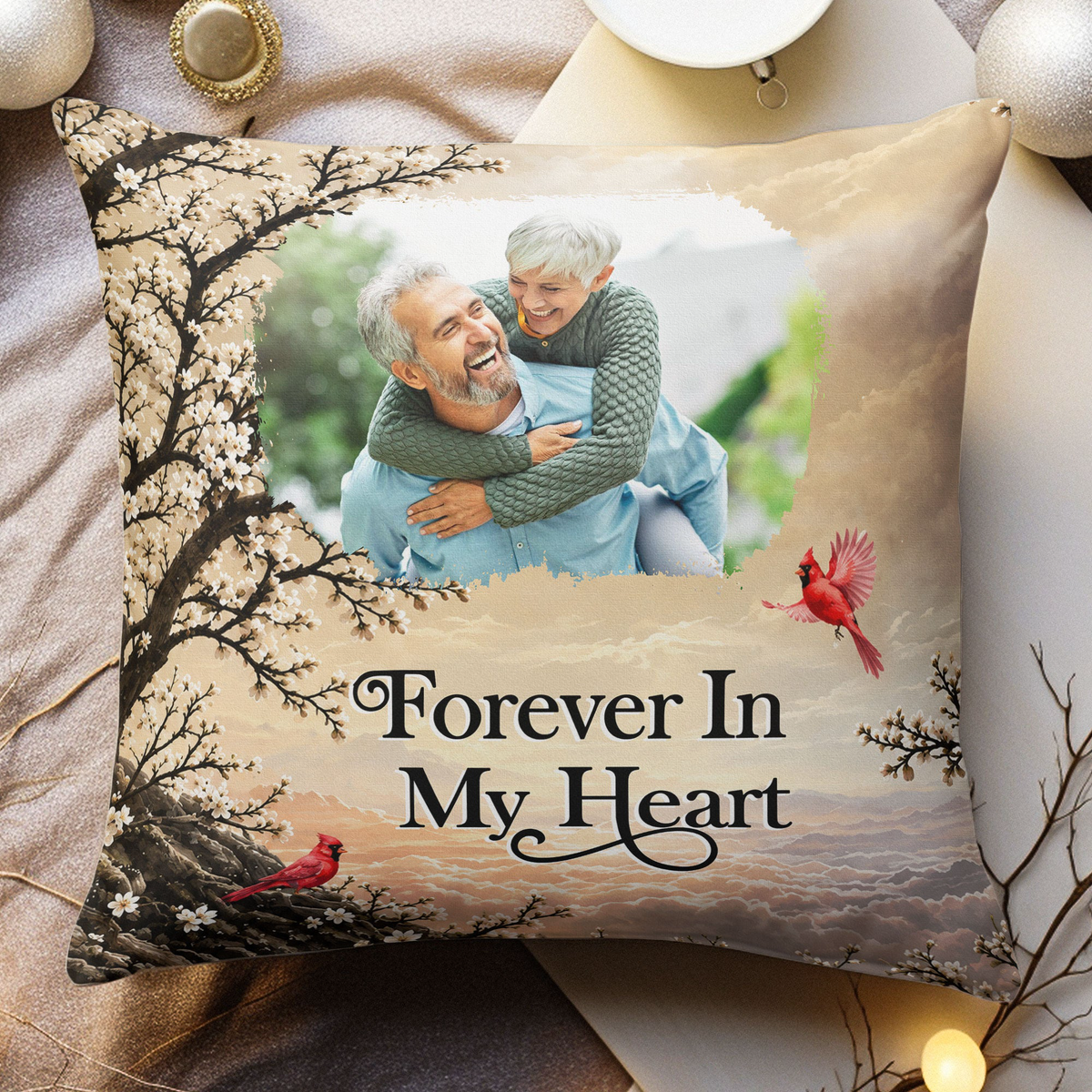 Custom Photo Memorial Gifts I'm Always With You Sympathy Gifts - Personalized Pillow
