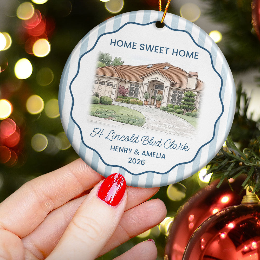 First Christmas At Our New Home Christmas Gifts For Couple, Family - Personalized Ornament