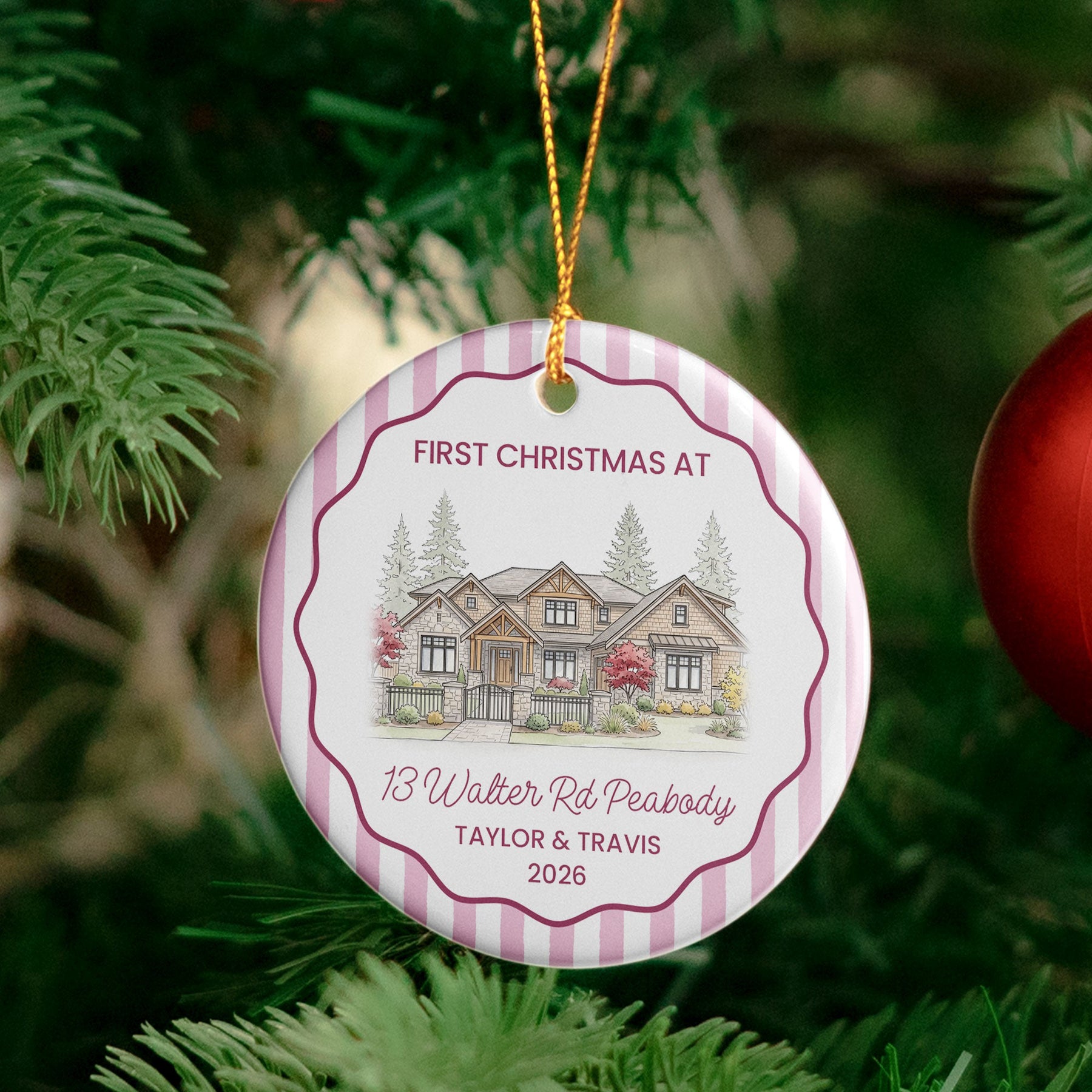 First Christmas At Our New Home Christmas Gifts For Couple, Family - Personalized Ornament