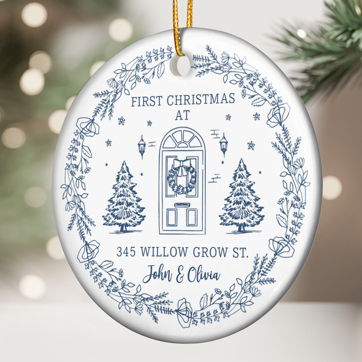 First Christmas At Our New House Newlywed Christmas Gift - Personalized Ornament