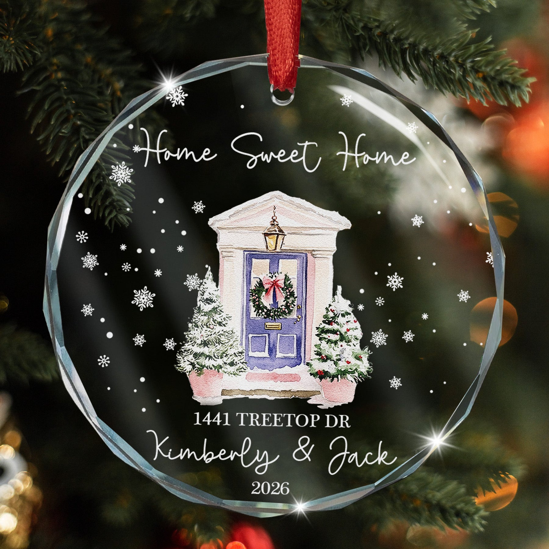 First Christmas New Home Gifts For Couple, Family - Personalized Ornament