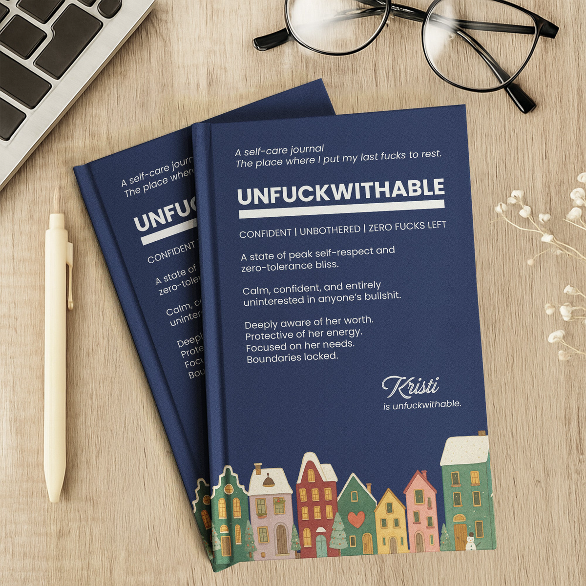 Funny Bulk Gifts For Coworker, Boss, Selfgift - Unfuckwithable - Personalized Journal