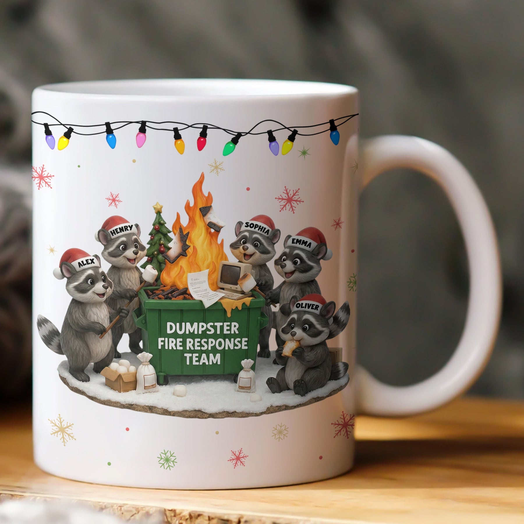 2026 Dumpster On Fire Response Team - Funny Exchange Gift For Coworker Team - Personalized Mug
