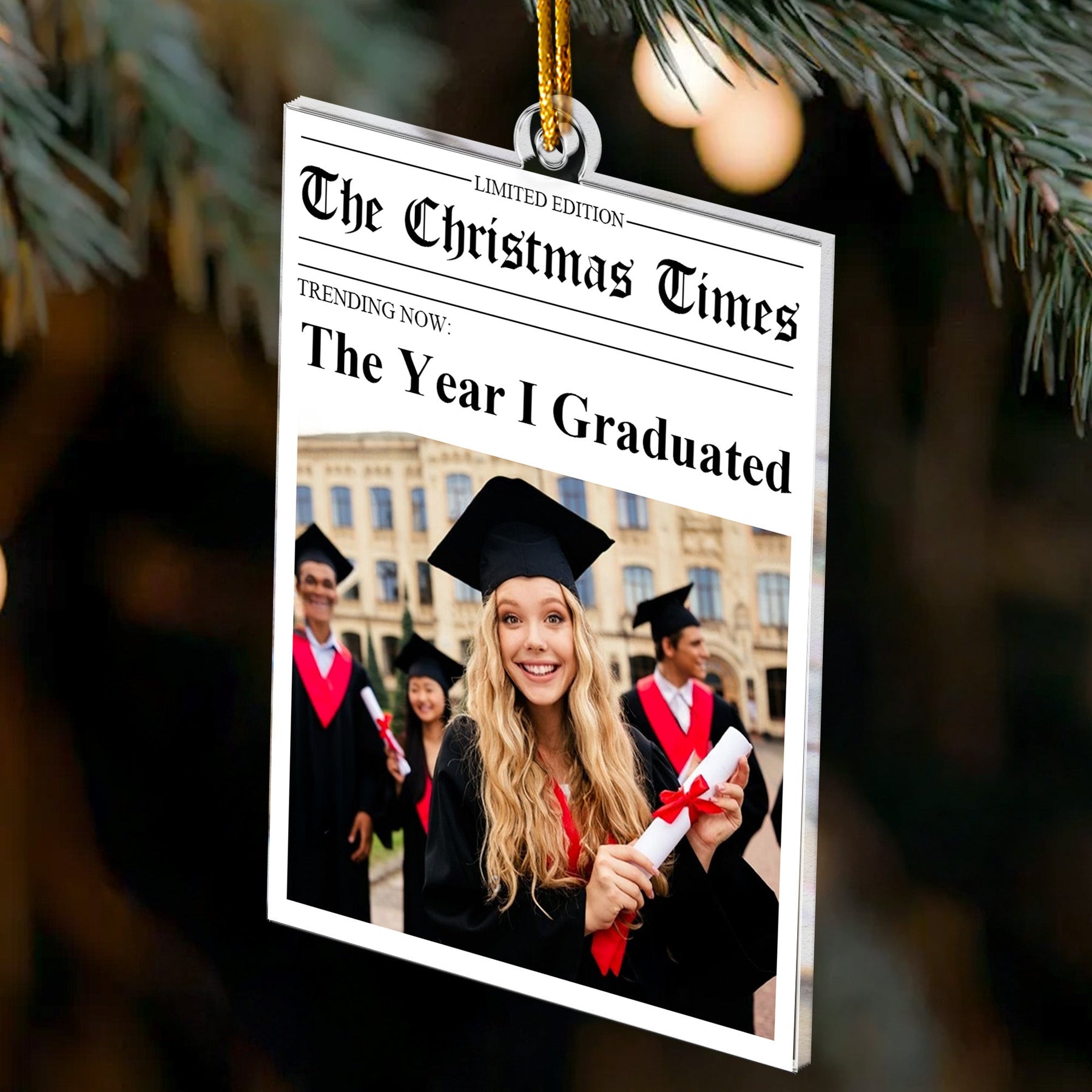 2026 Year In Review - Custom Photo Of Your Events From The Year - Personalized Acrylic Photo Ornament