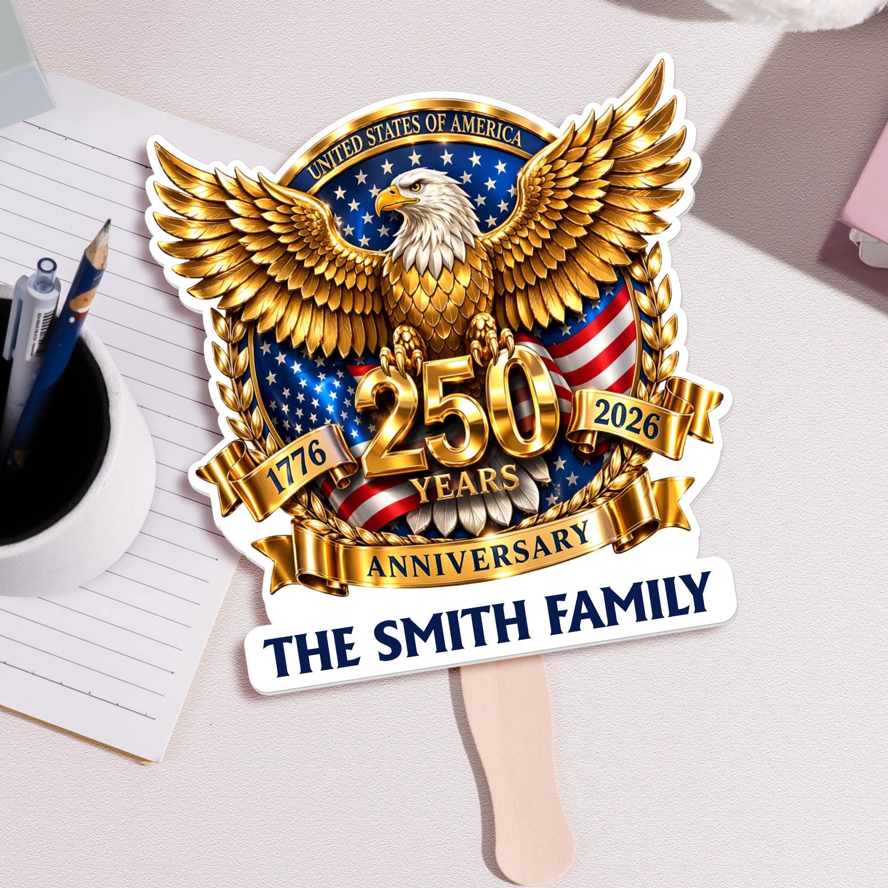 250Th Anniversary - Personalized Fan