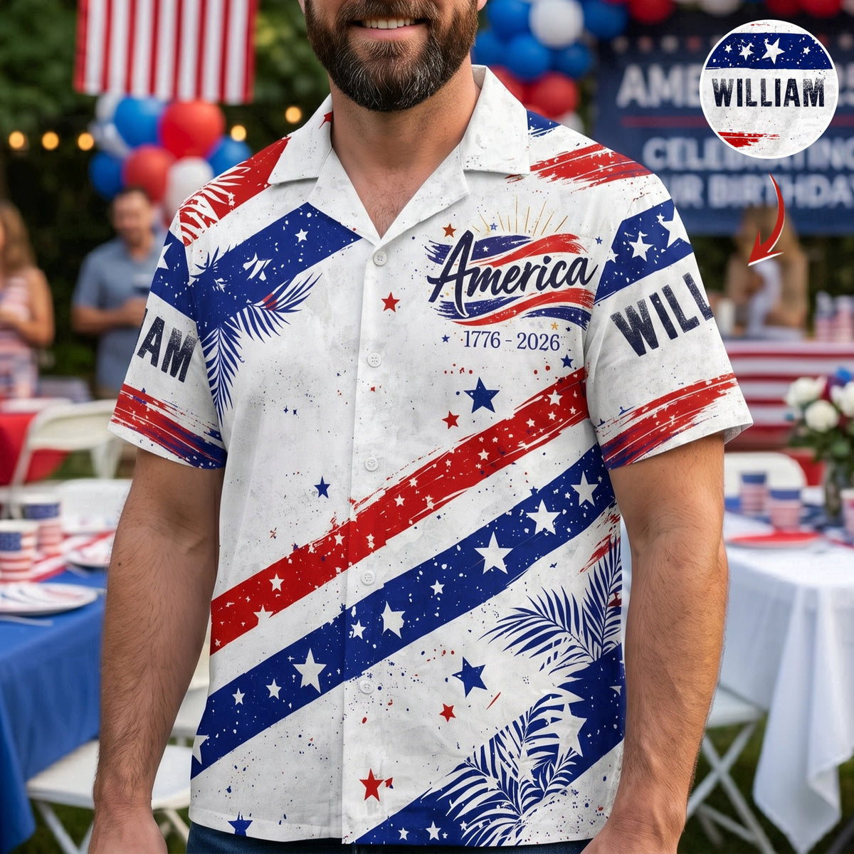 250 Years Of Freedom 1776-2026 - Personalized Hawaiian Shirt