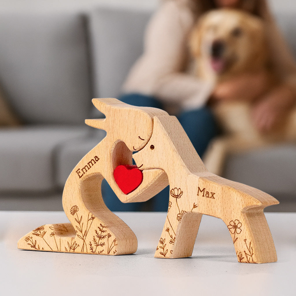 A Girl And Her Dog A Bond That Can't Be Broken - Personalized Wooden Puzzle