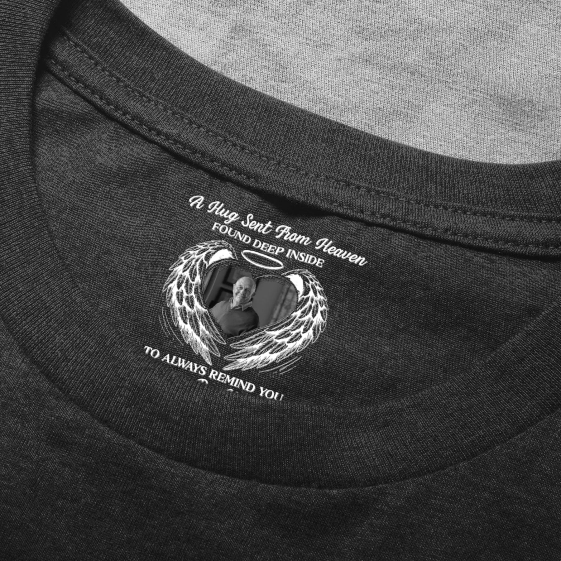 A Hug Sent From Heaven - Hidden Message Memorial Gifts - Personalized Shirt
