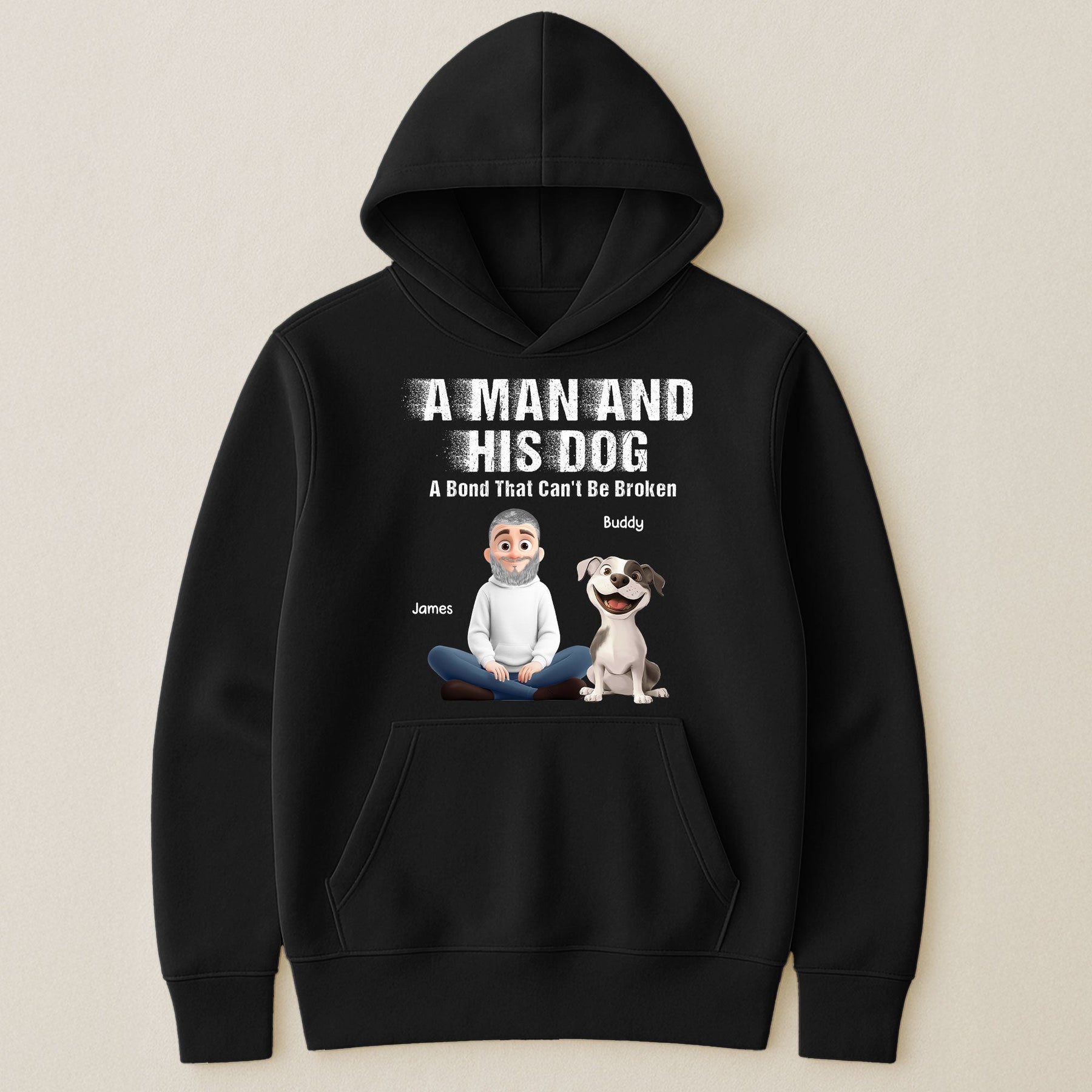 A Man And His Dog Cat - A Bond Can't Be Broken - Personalized Shirt