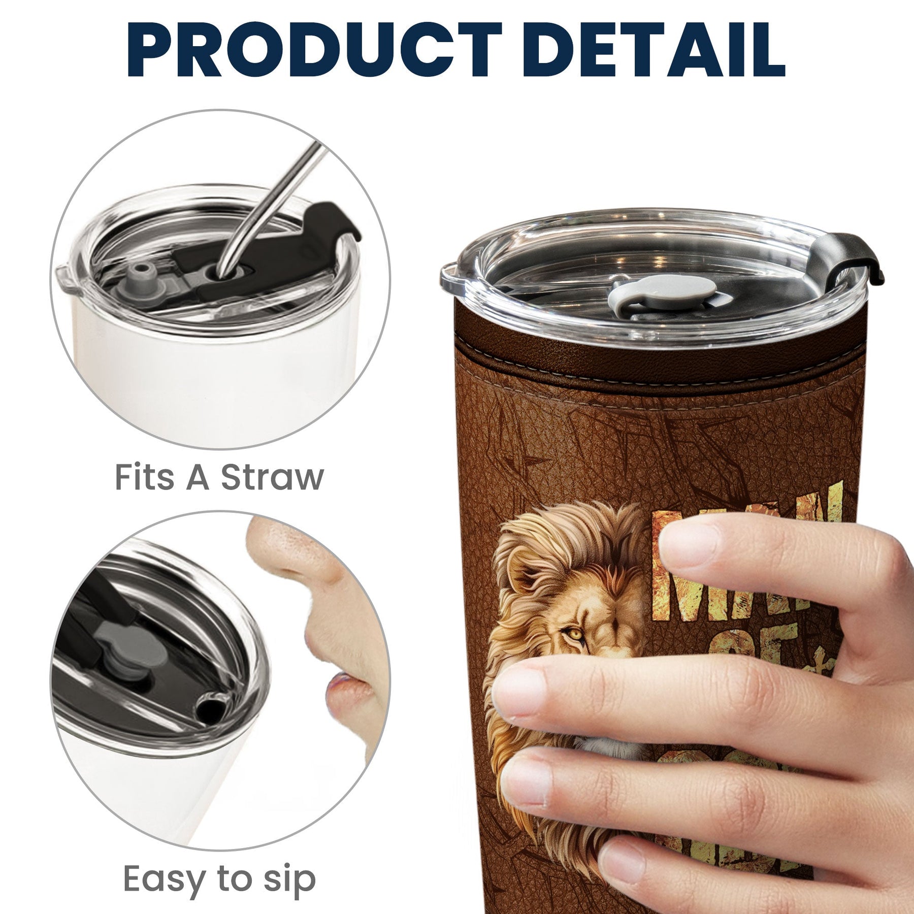A Man Of God - Personalized Tumbler Cup