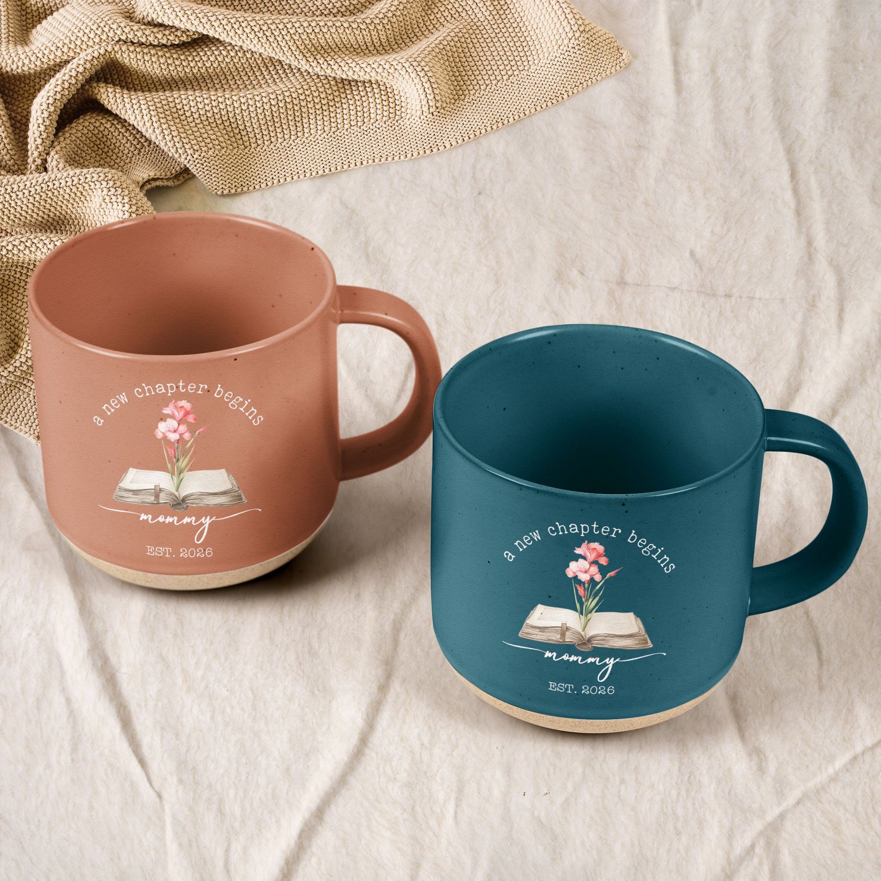 A New Chapter Begins Mommy To Be Gift - Personalized Mugs