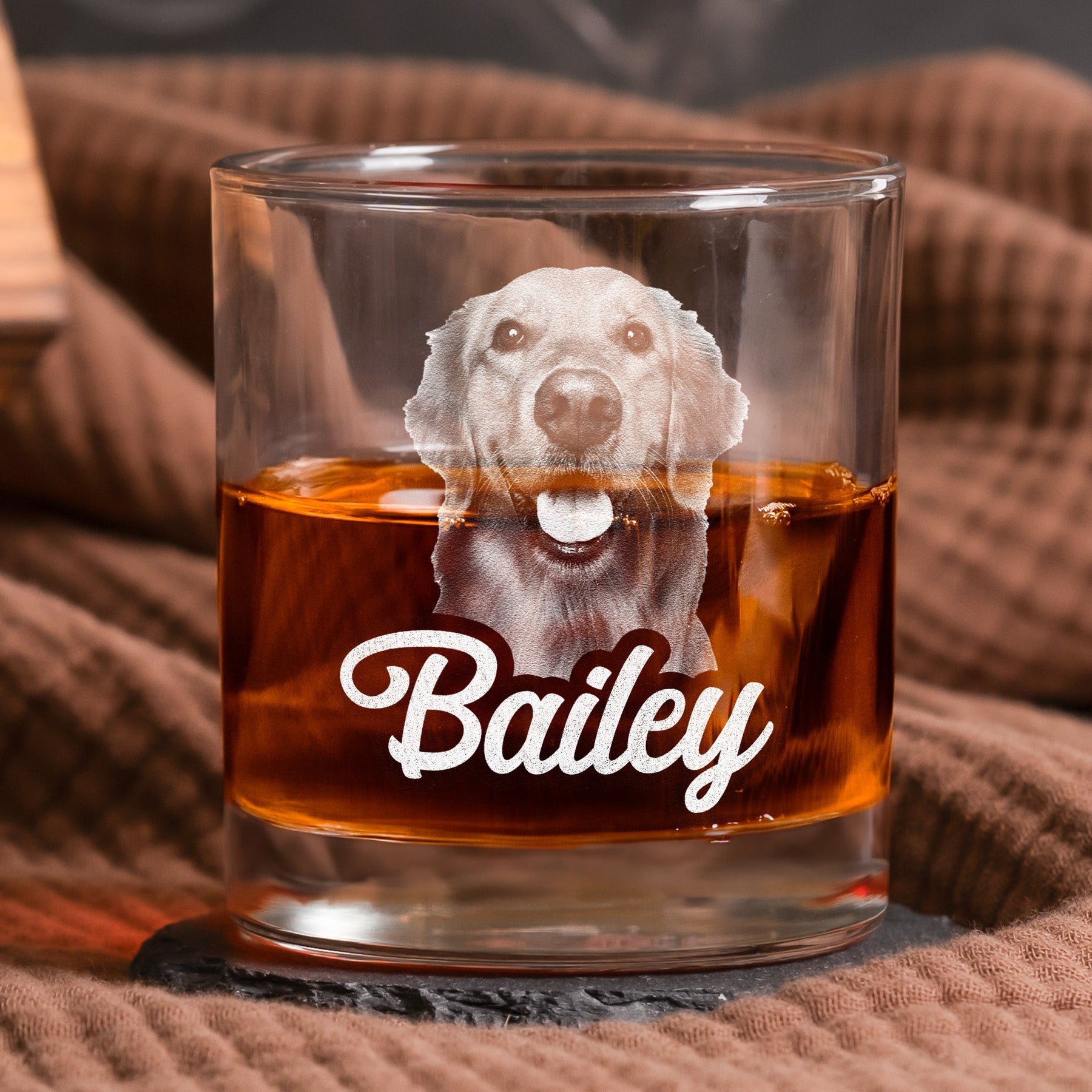 Admit It Life Would Be Boring Without Me - Personalized Whiskey Glass With Photo