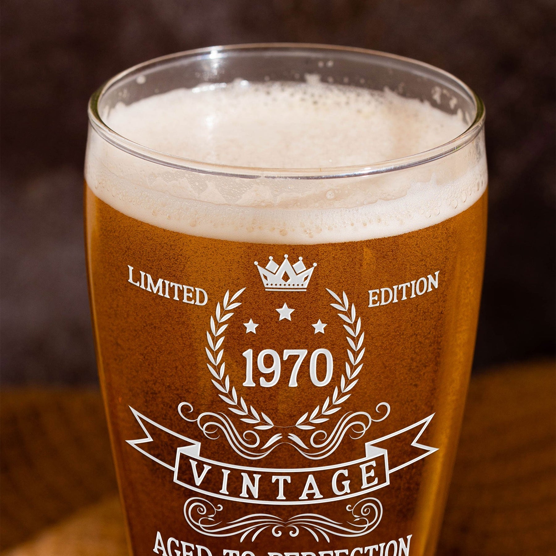Aged To Perfection - Personalized Pilsner Glass