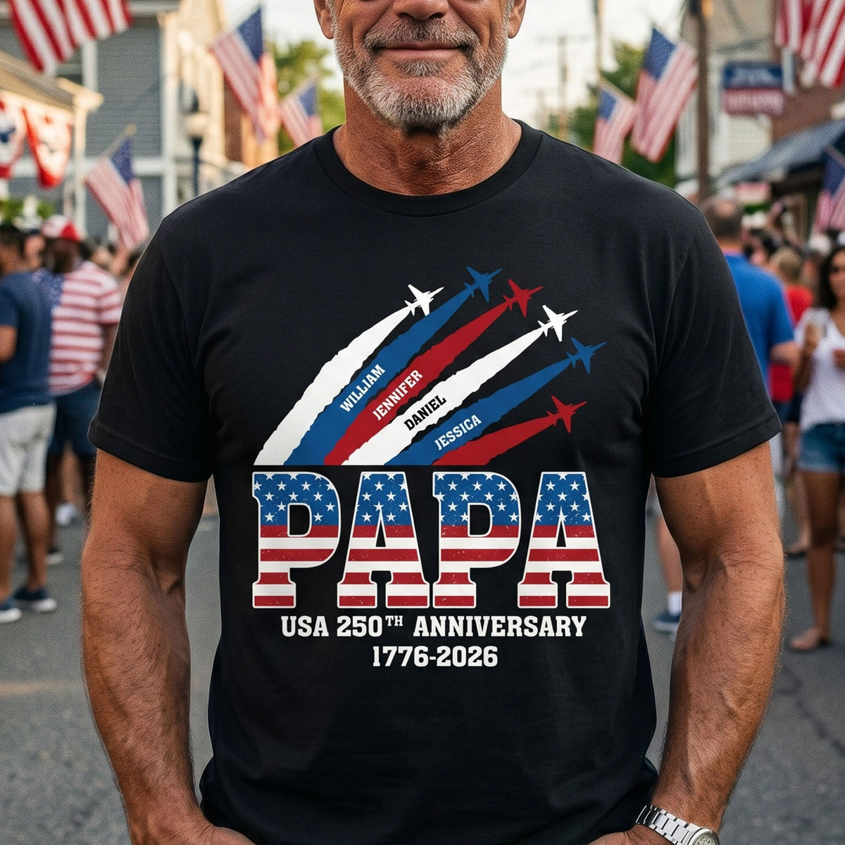 America 250Th Anniversary Gifts For Dad, Grandpa - Personalized Shirt