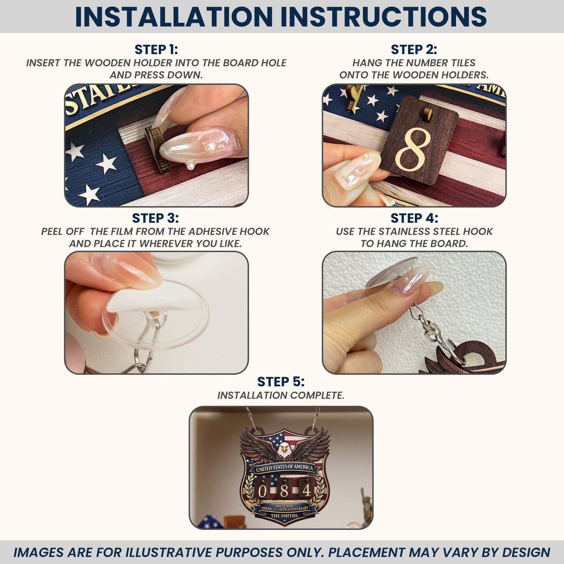 America’s 250th Anniversary - Personalized Countdown Sign