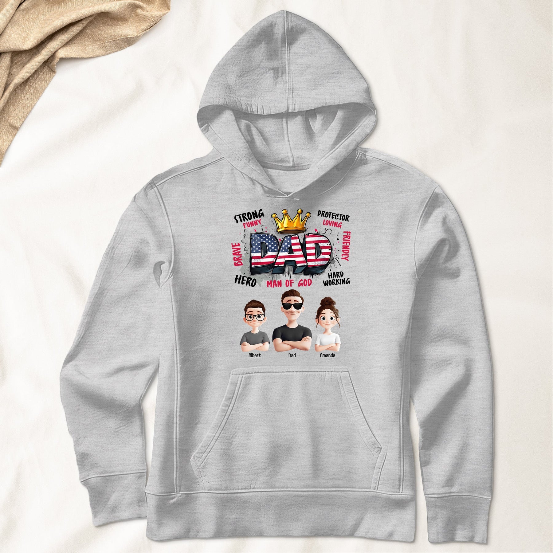 American Dad Man Of God - Personalized Shirt