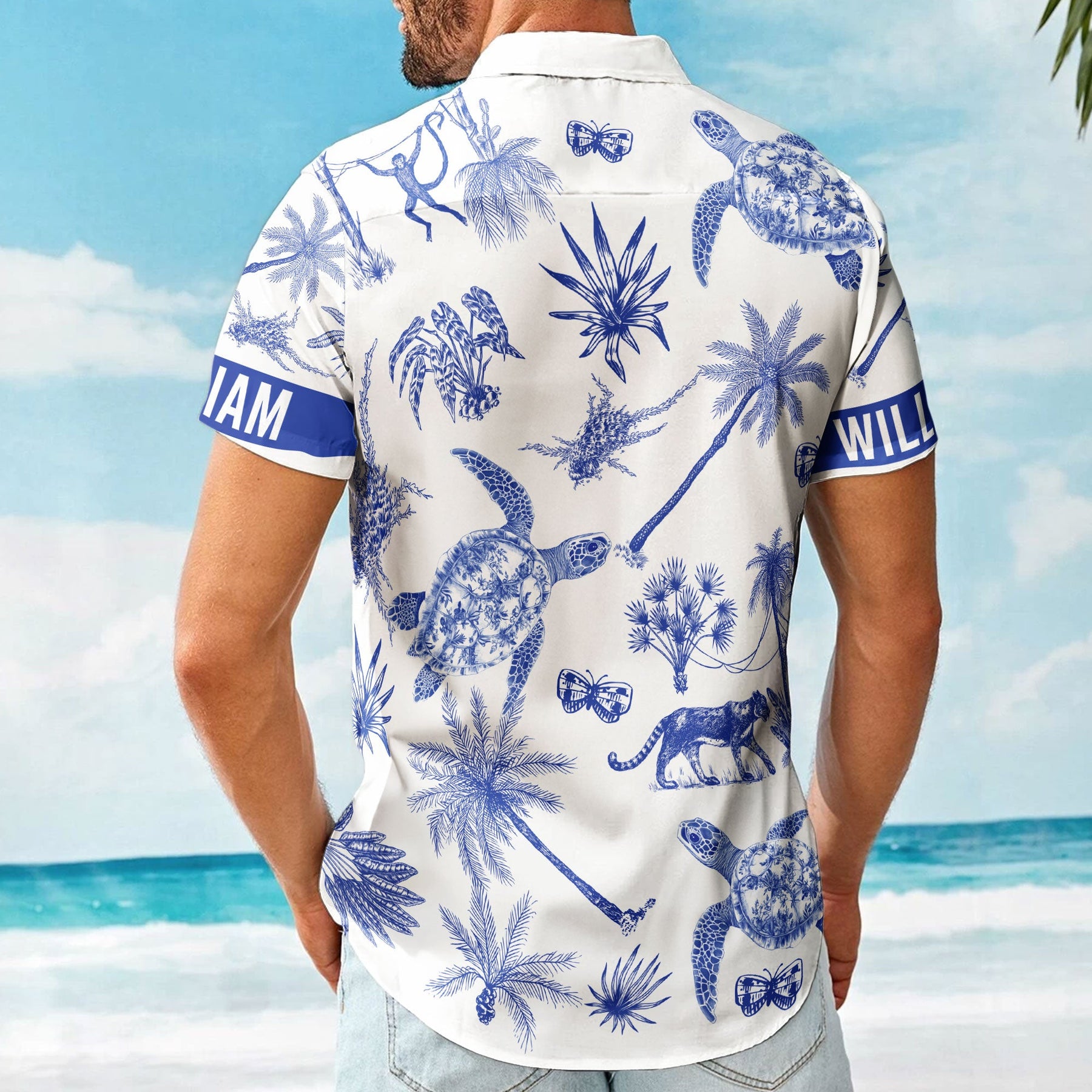 Animals Chinoiserie Toile De Jouy - Personalized Hawaiian Shirt