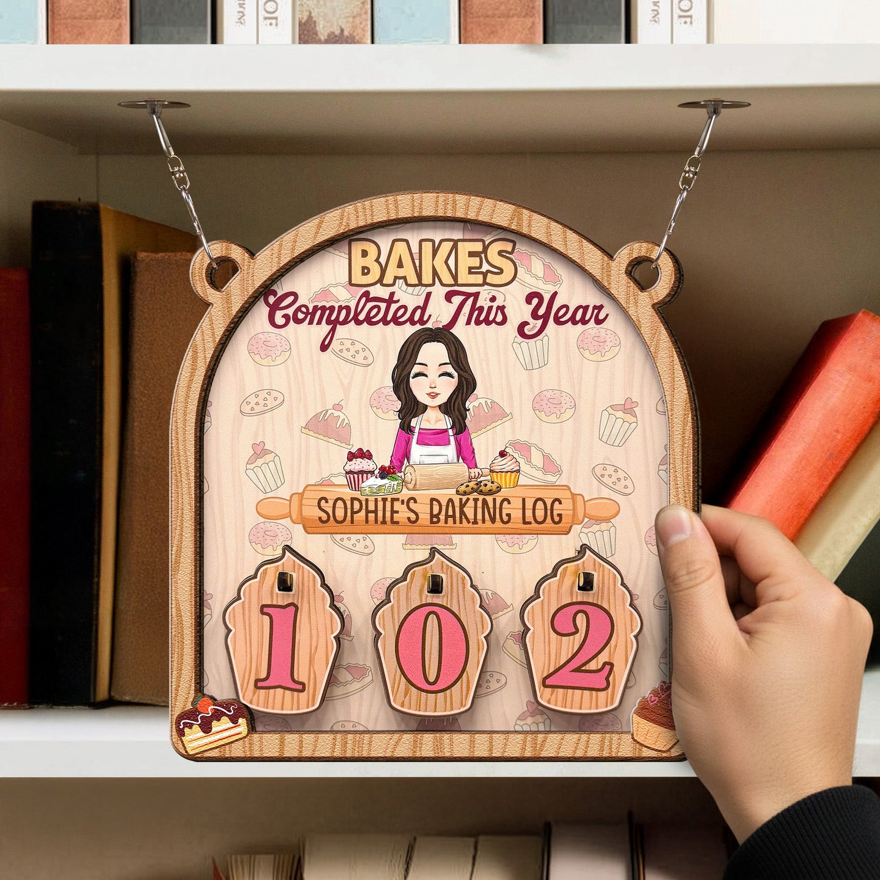 Bakes Completed This Year - Personalized Hanging Counter
