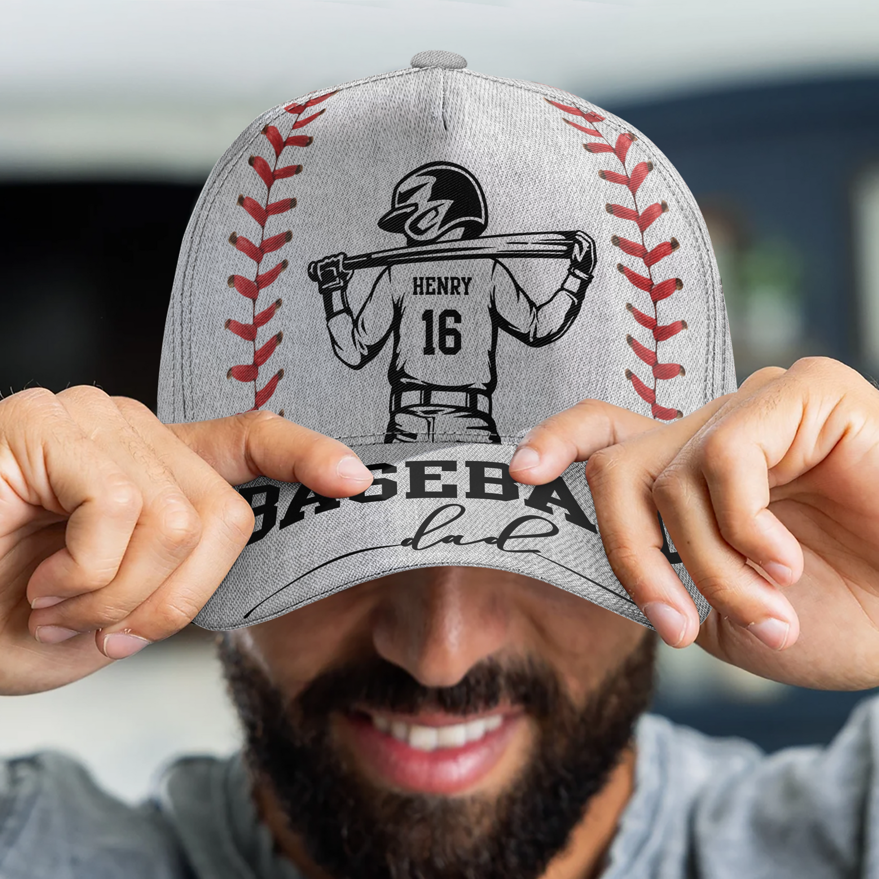 Baseball Mom, Dad - Personalized Cap