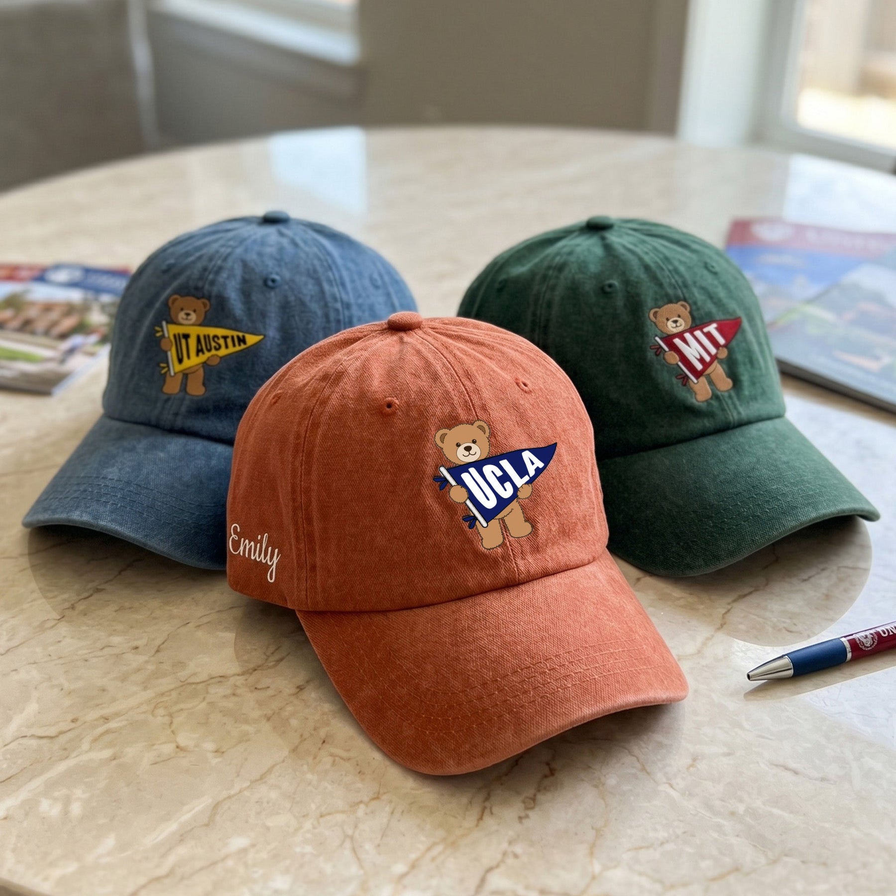 Bear School Spirit - Personalized Cap